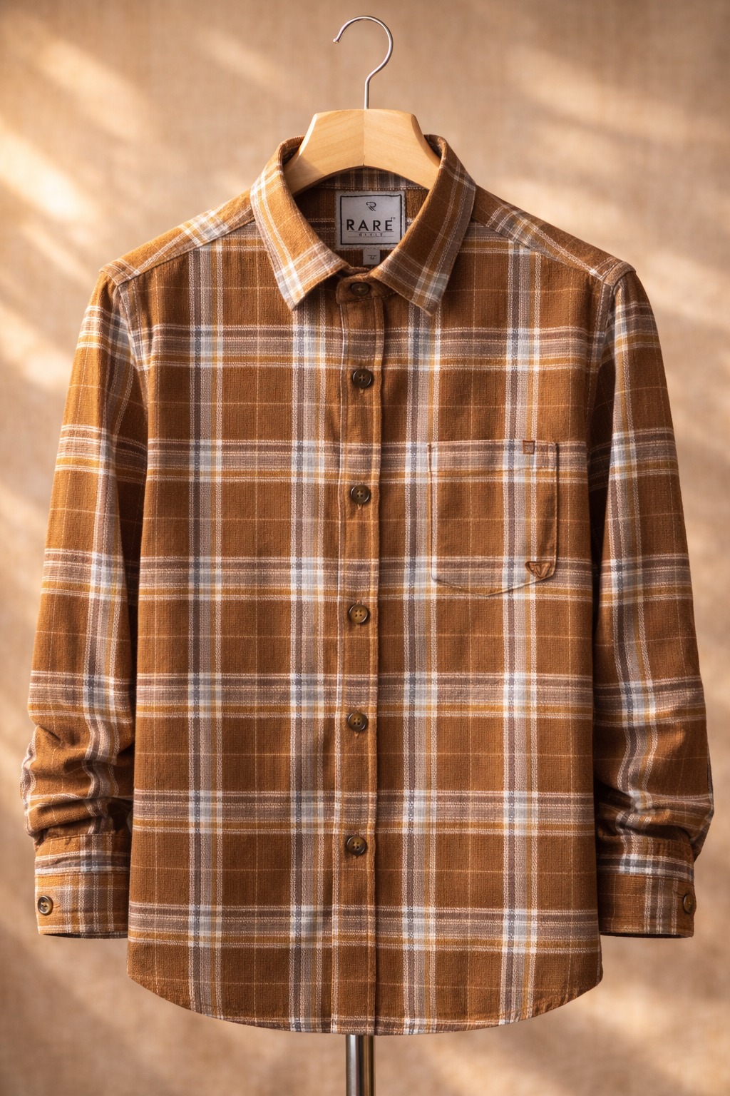 Brown Checked Shirt
