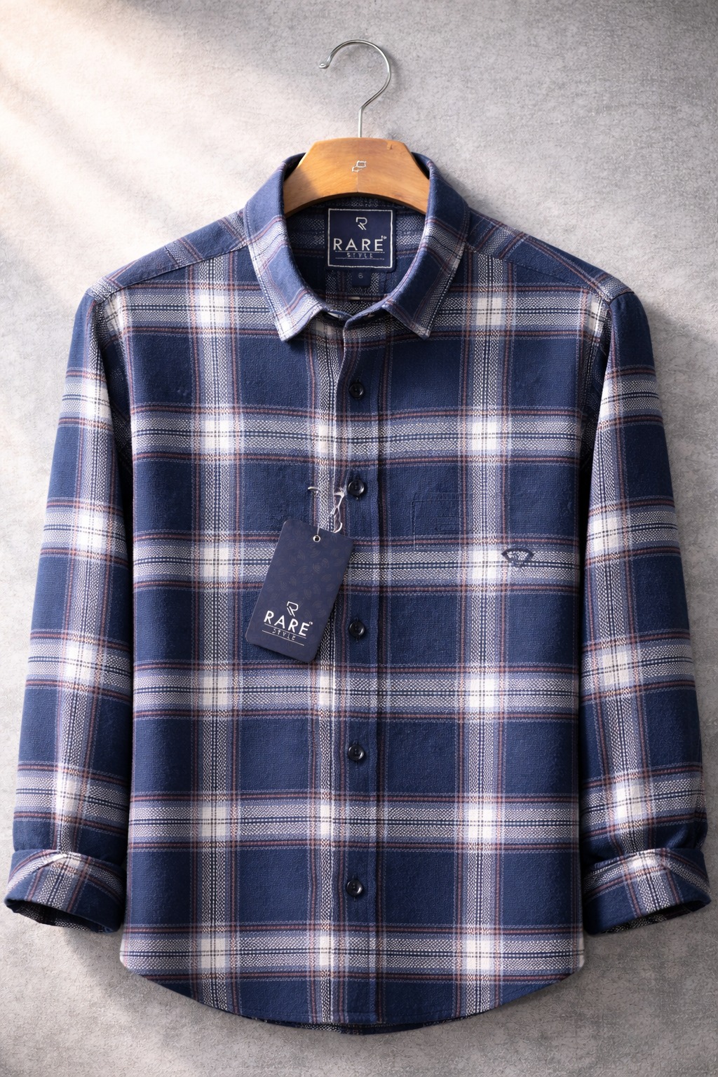 Rare Wear Men's Plaid Shirt