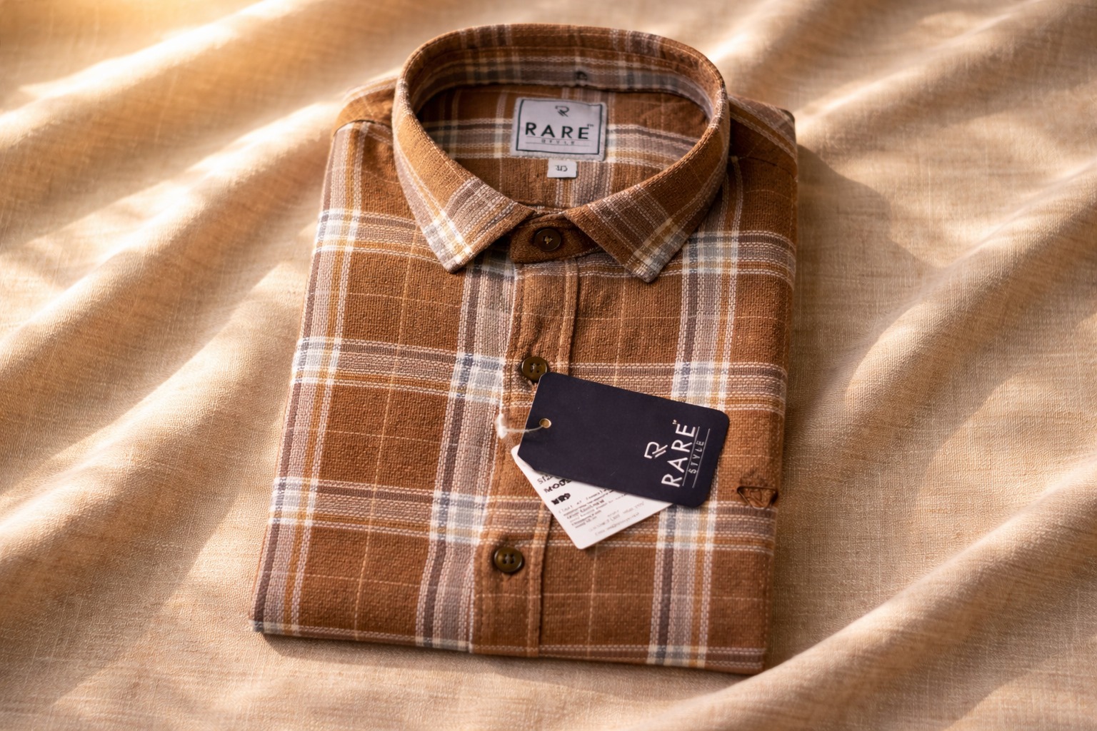 Brown Checked Shirt