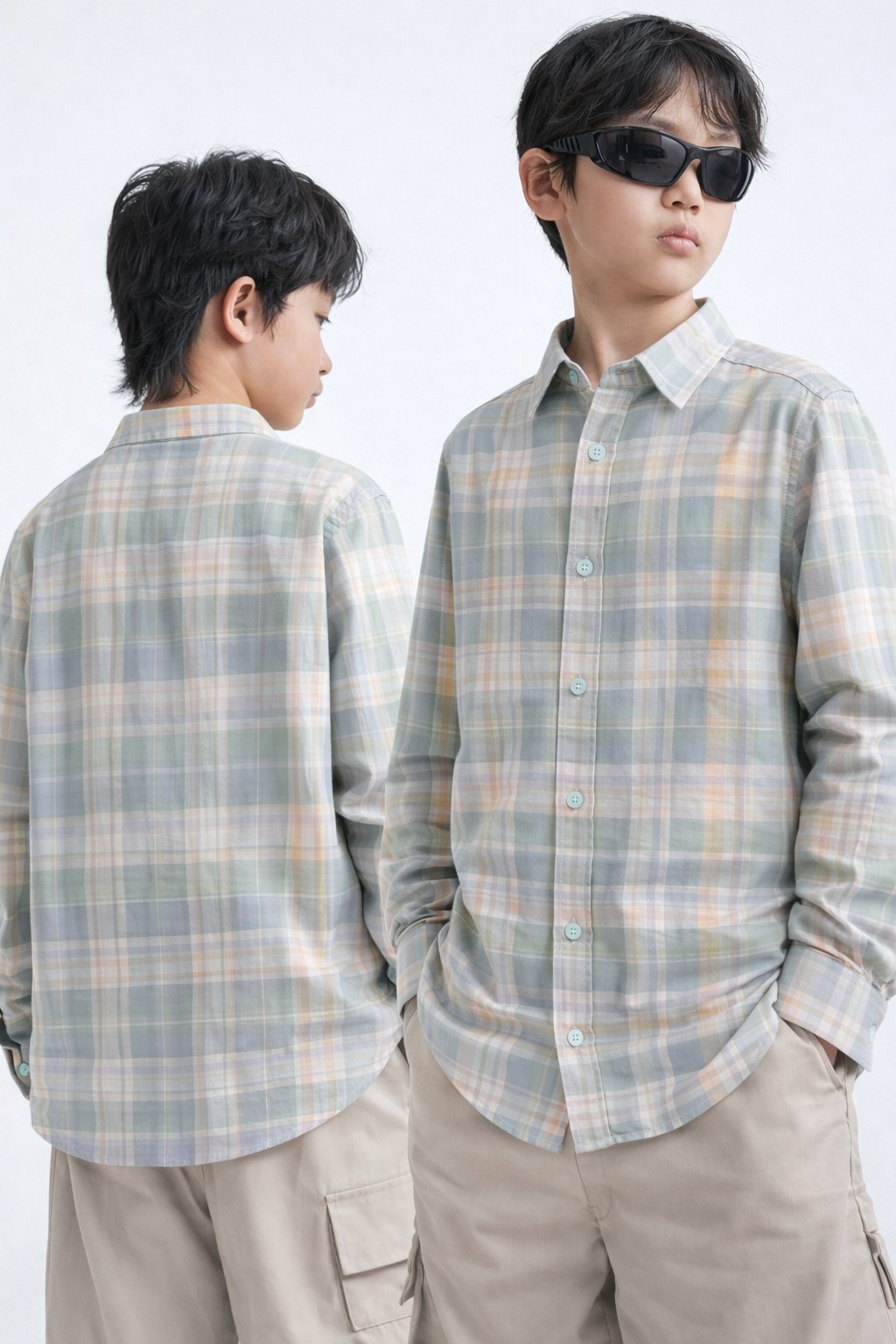 Men's Checked Plaid Shirt