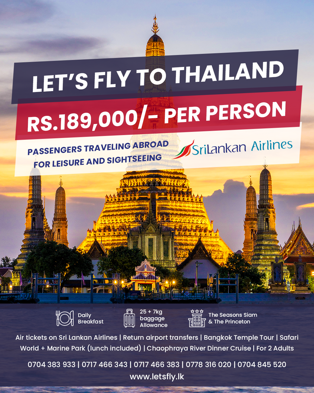 Thailand Summer Adventure 2025 Tour Package