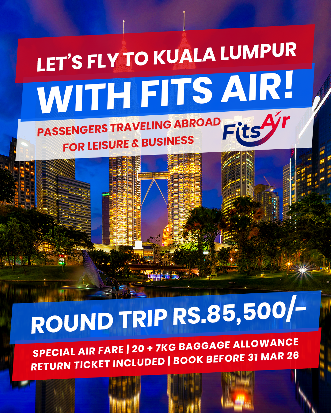 Kuala Lumpur is just one flight away