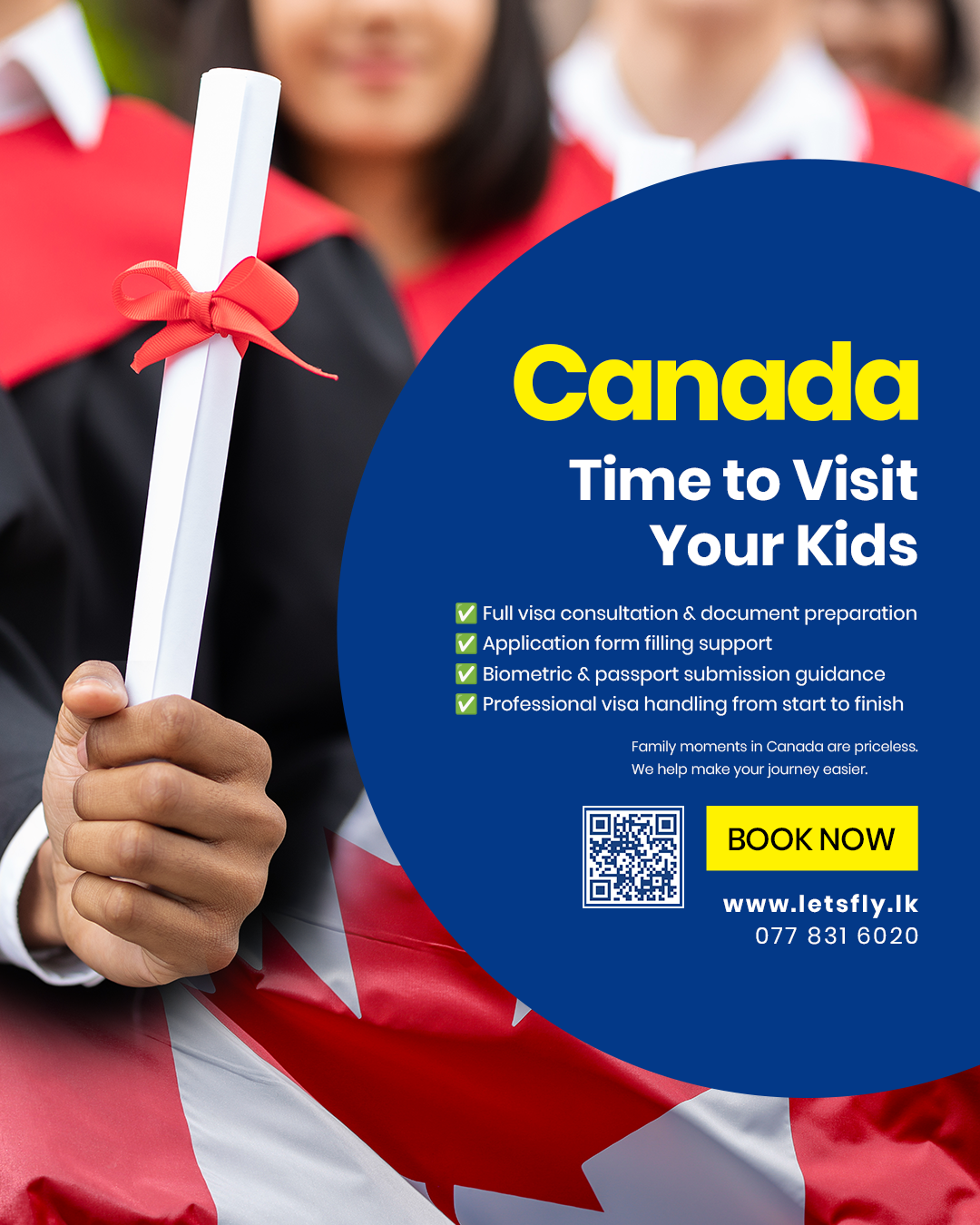 Your child in Canada? Visit them soon. 🇨🇦