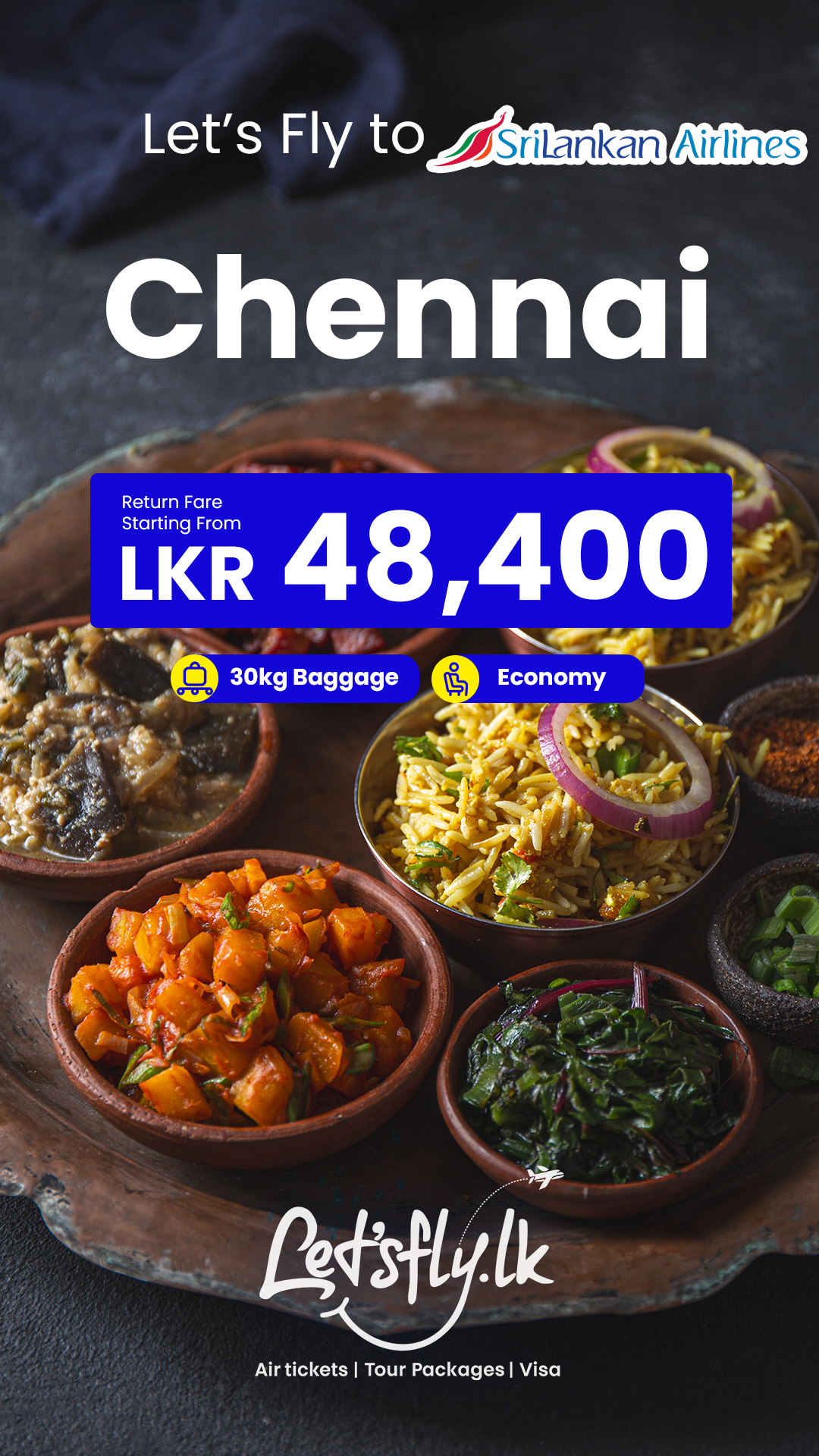 Sri Lankan Airlines Flight to Chennai