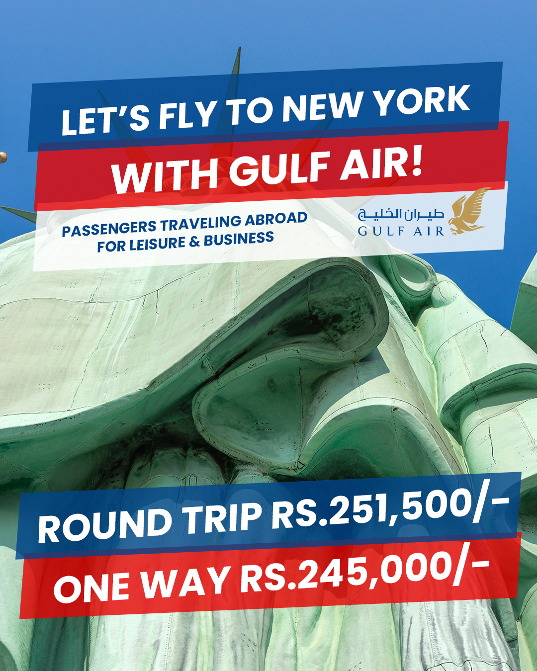 Flight Tickets to New York with Gulf Air