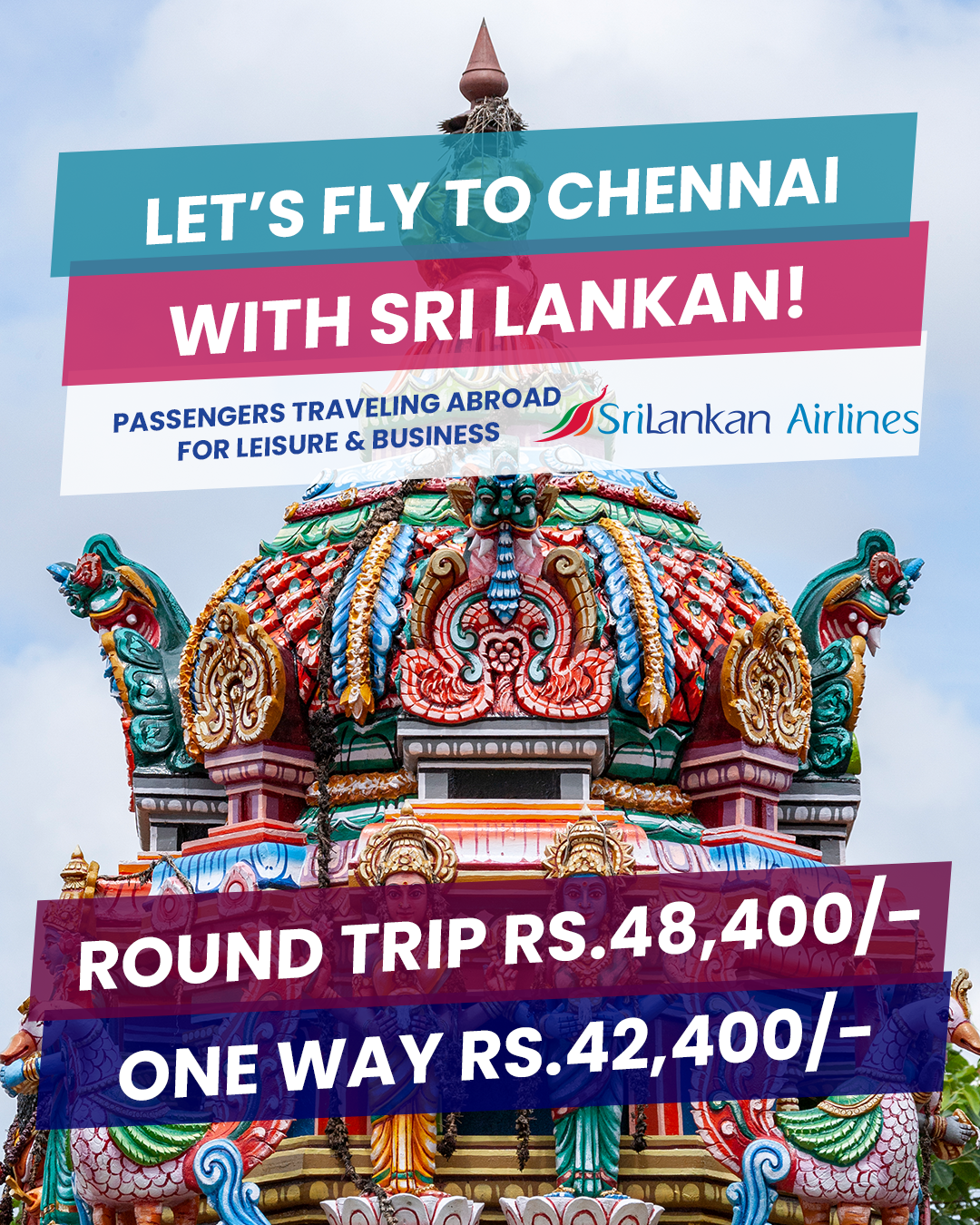 Sri Lankan Airlines Flight to Chennai