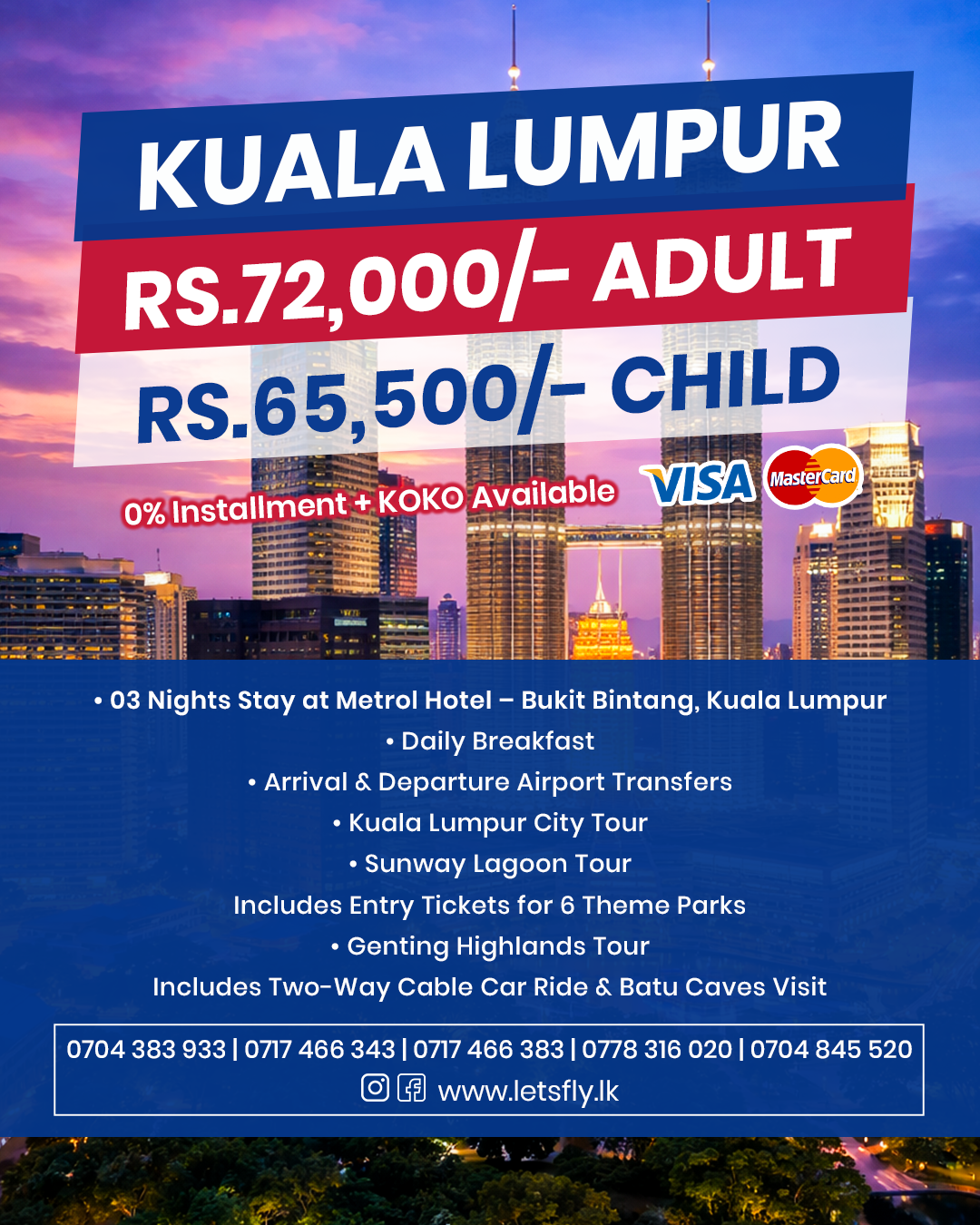 Kuala Lumpur in 3 nights? Sounds perfect. 🇲🇾✨