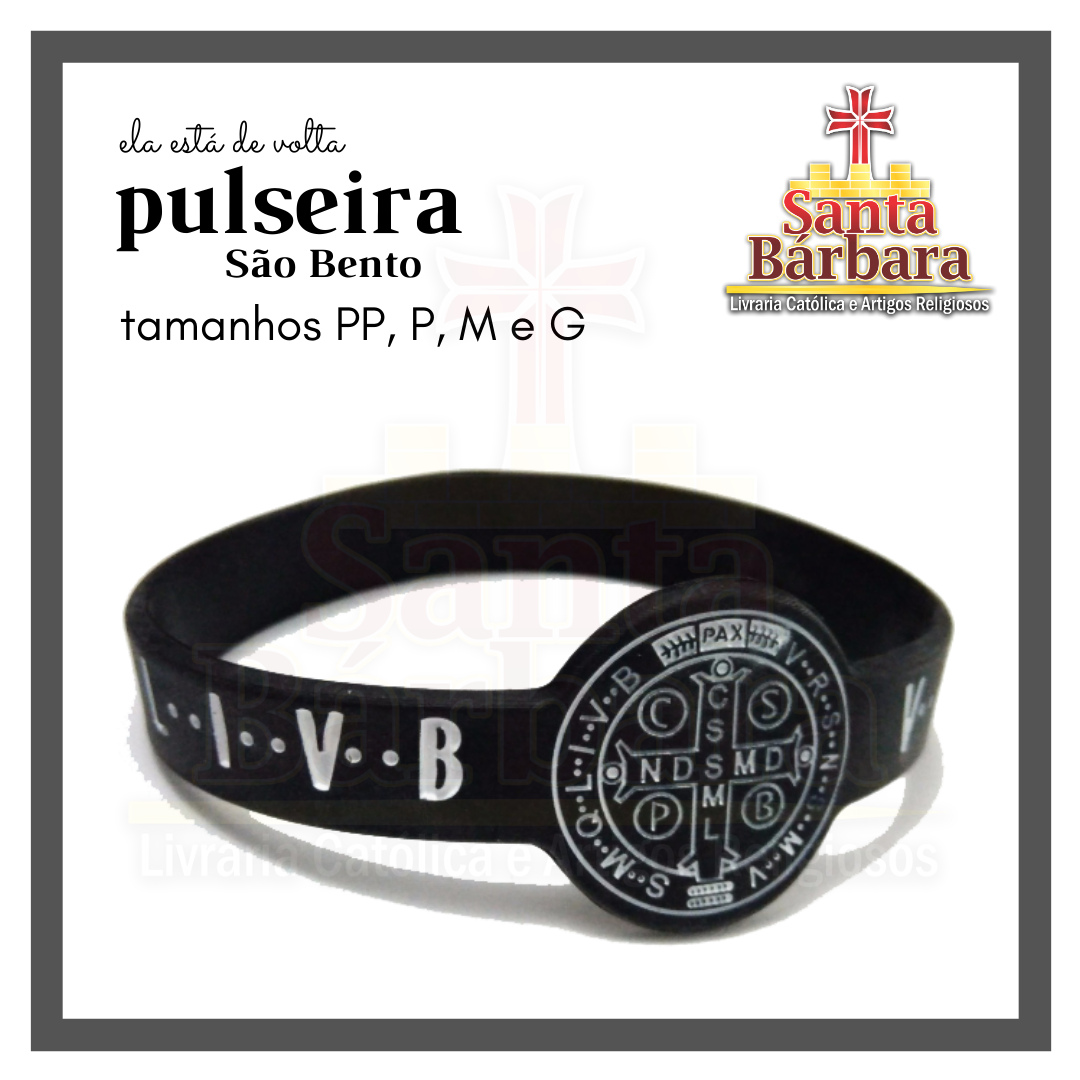 Pulseiras São Bento Silicone