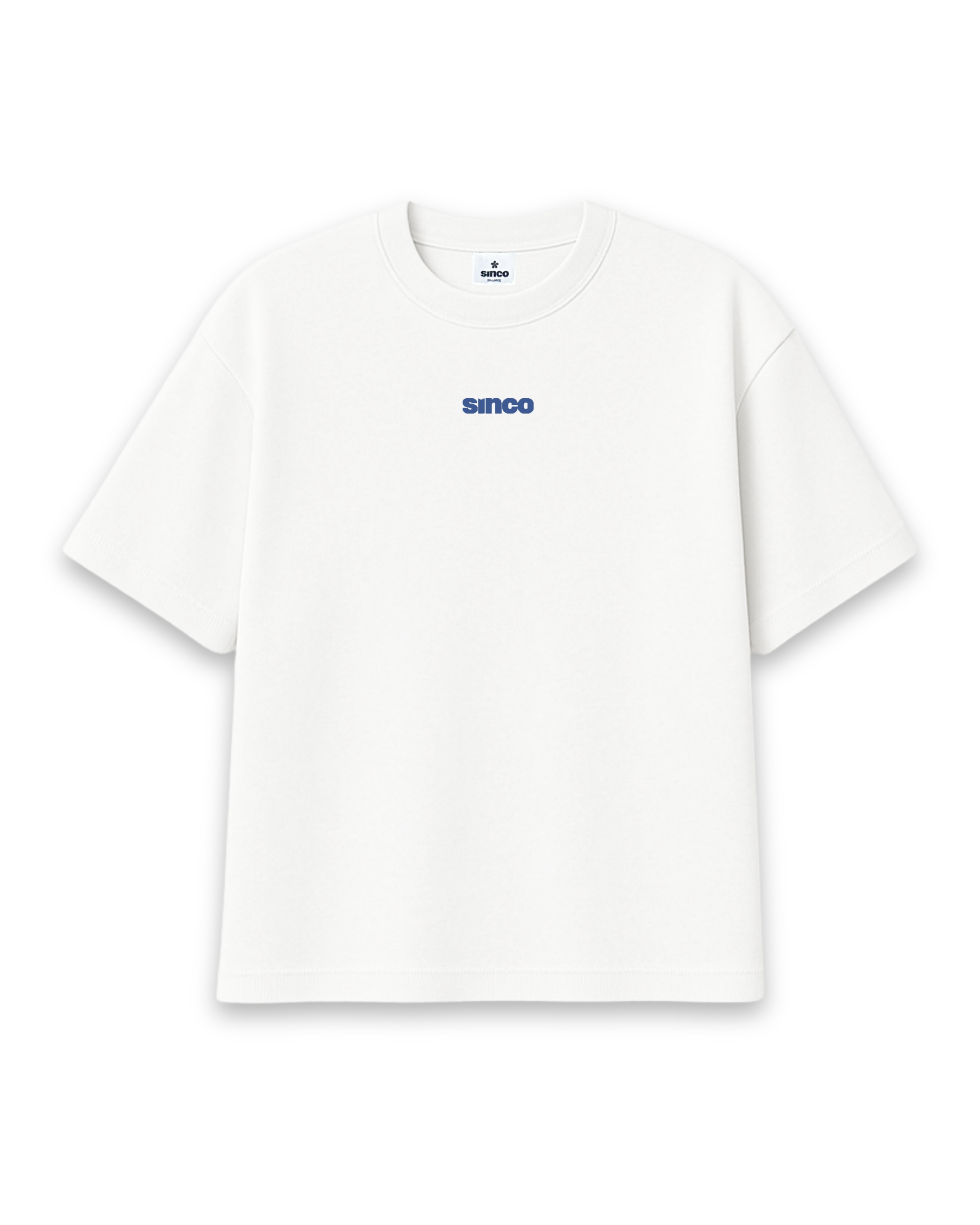"Origins" Boxy Oversized - White