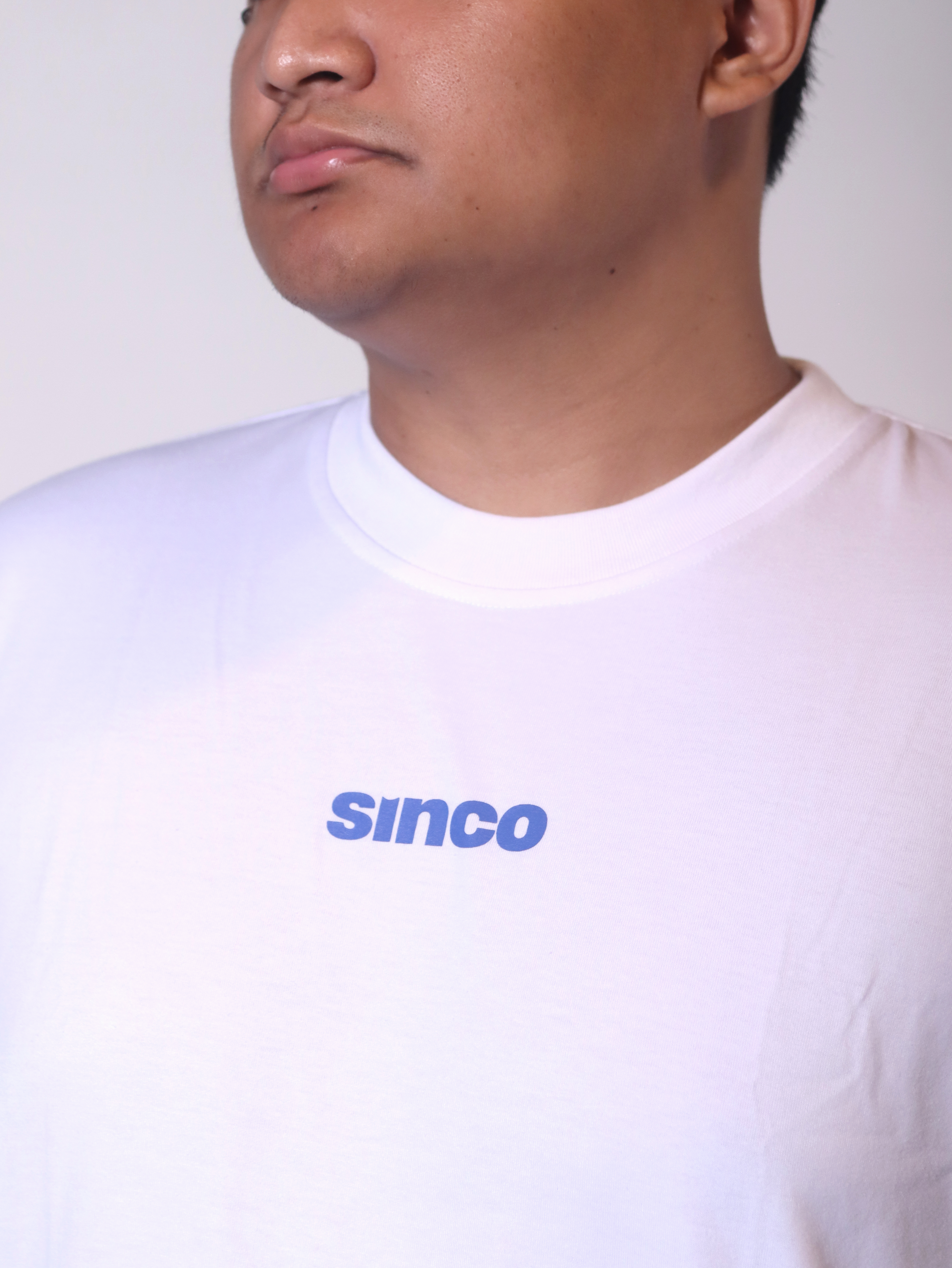 "Origins" Boxy Oversized - White