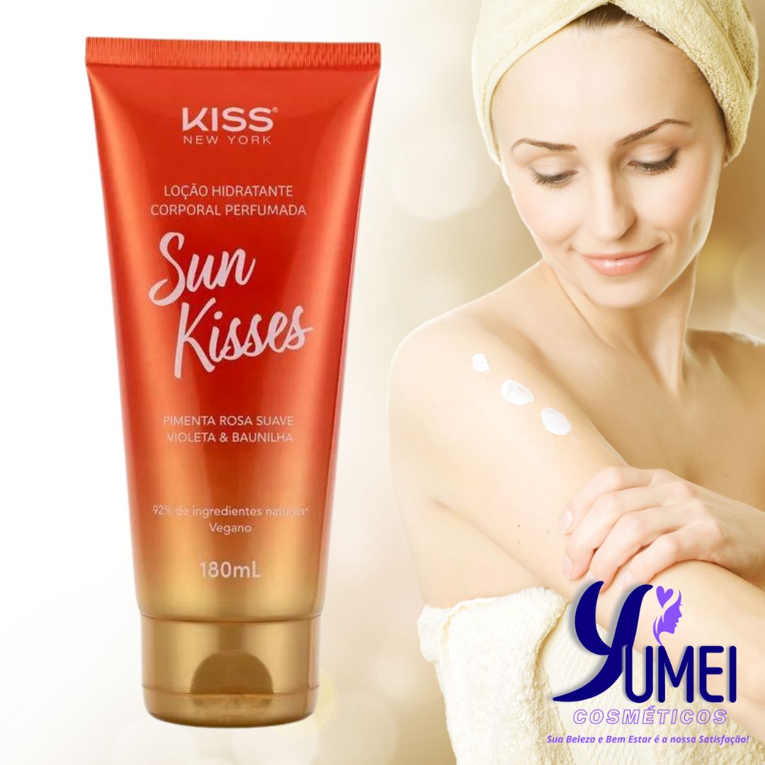 Kiss NewYork Sun Kiss Body lotion - لوشن نرطيب -  معطر للجسم ما بعد الحمام