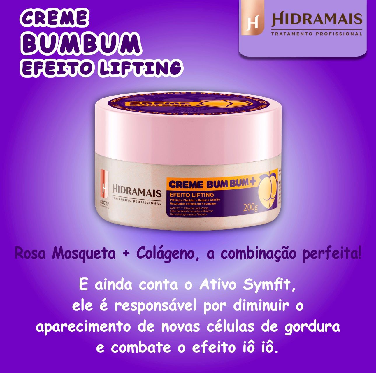Hidramais BUMBUM Cream - كريم بوم بوم البرازيلي لشد المؤخرة