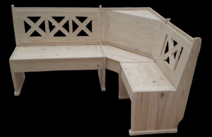 Banco esquinero cruz