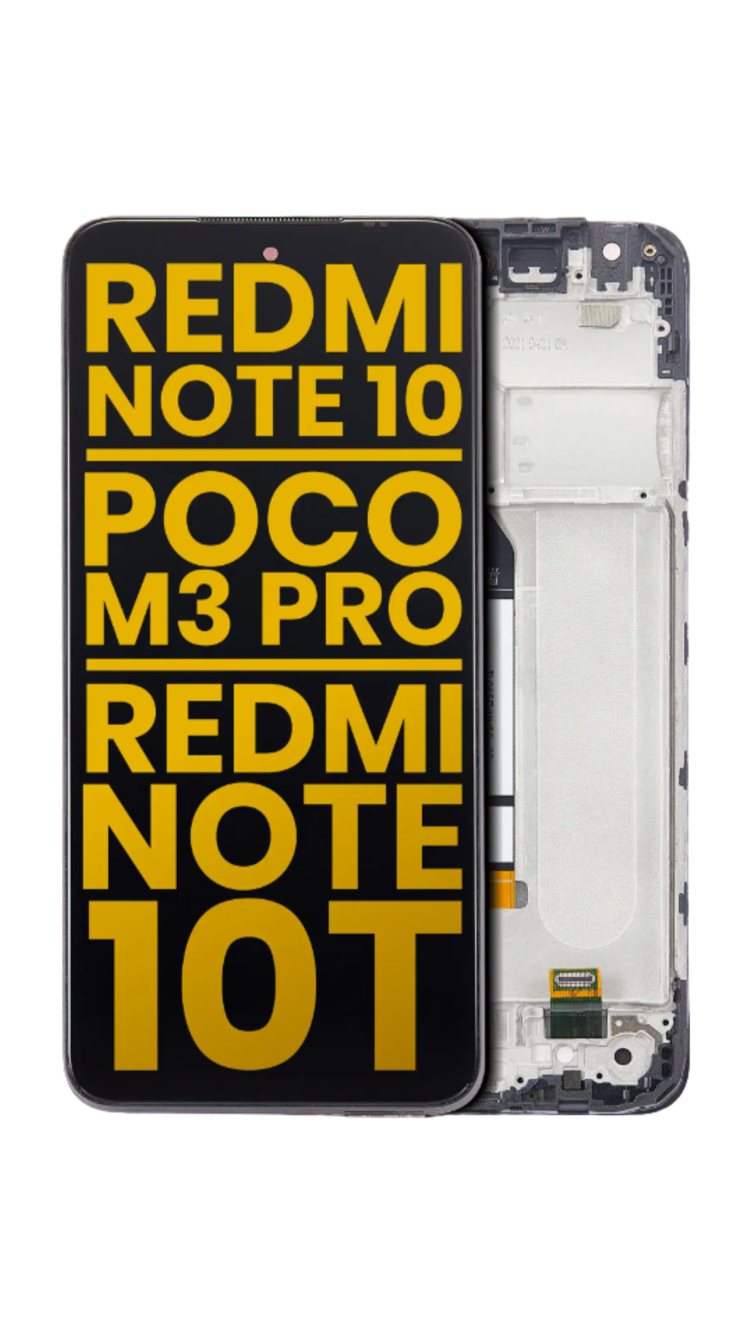 LCD Assembly With Frame Compatible For Xiaomi Redmi Note 10 5G / Poco M3 Pro 5G / Redmi Note 10T 5G (Refurbished) (All Colors)