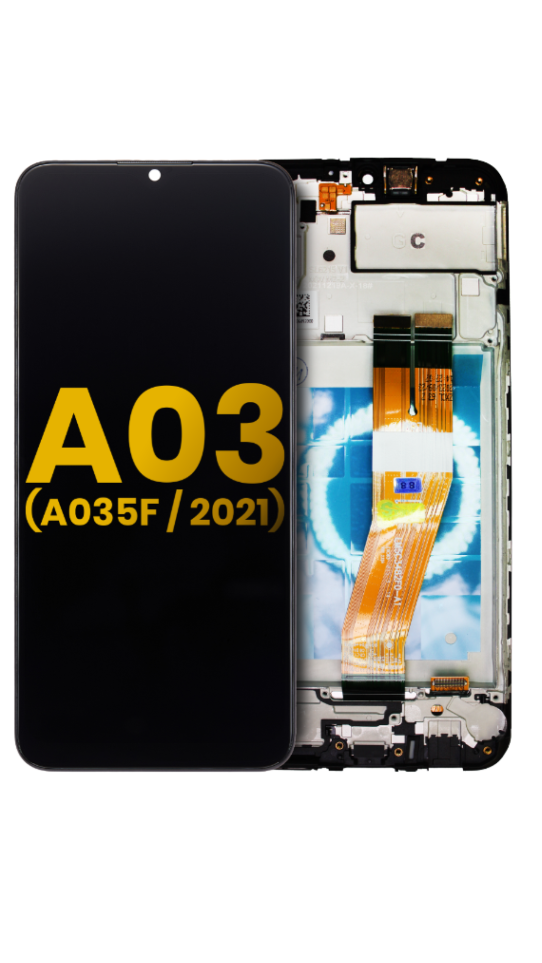 LCD Assembly With Frame Compatible For Samsung Galaxy A03 (A035F / 2021) (Refurbished) (All Colors)