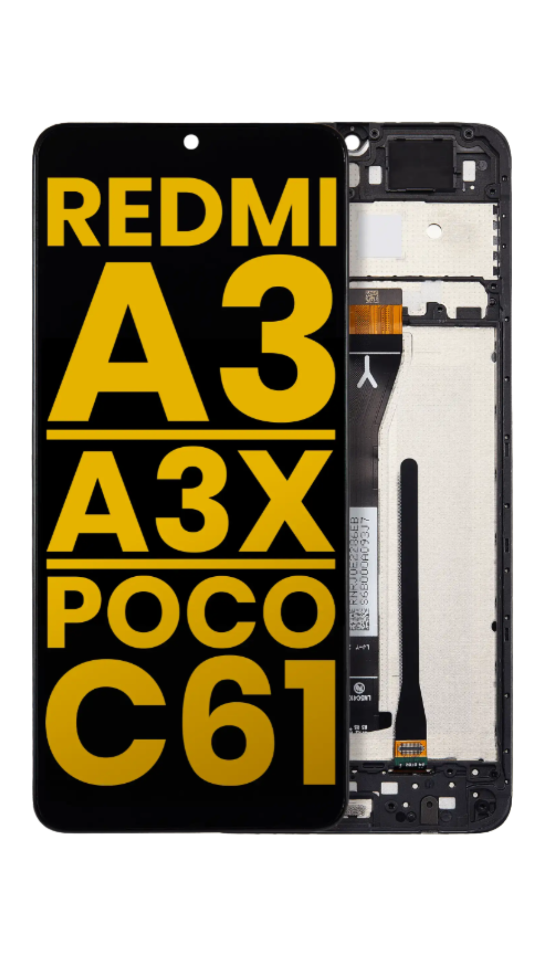LCD Assembly With Frame Compatible For Xiaomi Redmi A3 / A3x / Poco C61 (Refurbished) (All Colors)