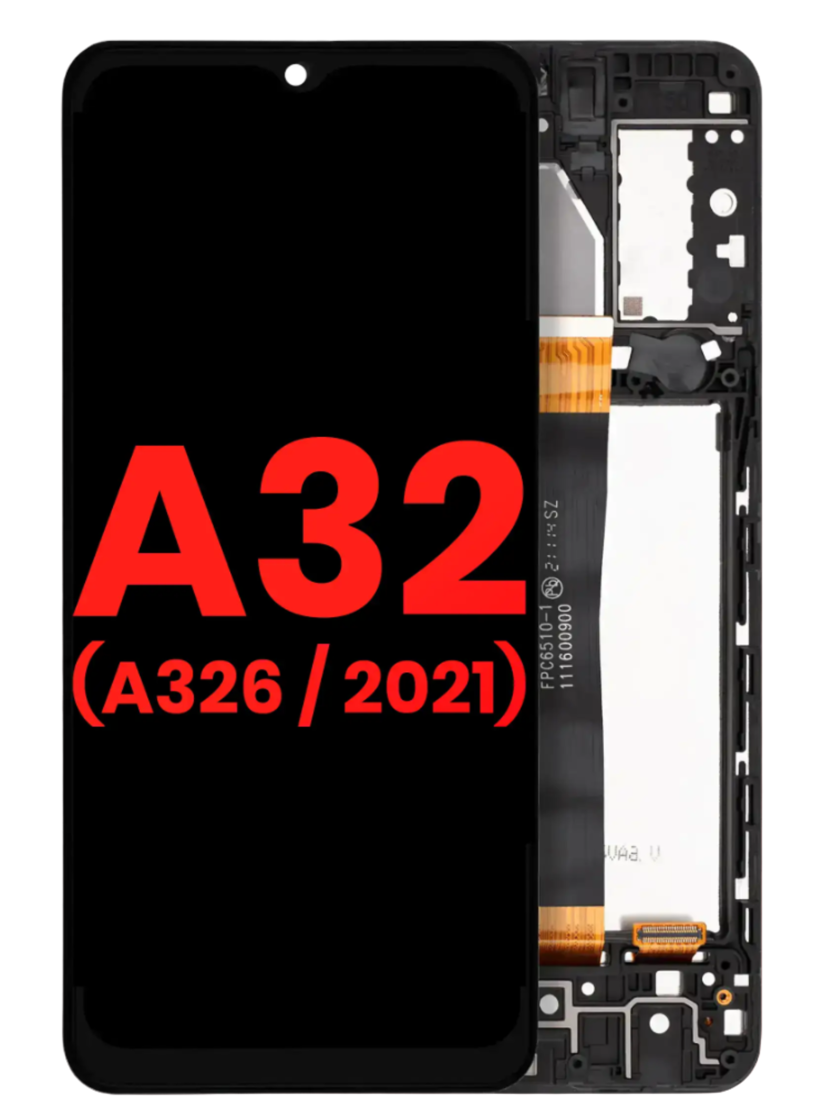 LCD Assembly With Frame Compatible For Samsung Galaxy A32 5G (A326 / 2021) (All Models) (Aftermarket Plus) (Awesome Black)