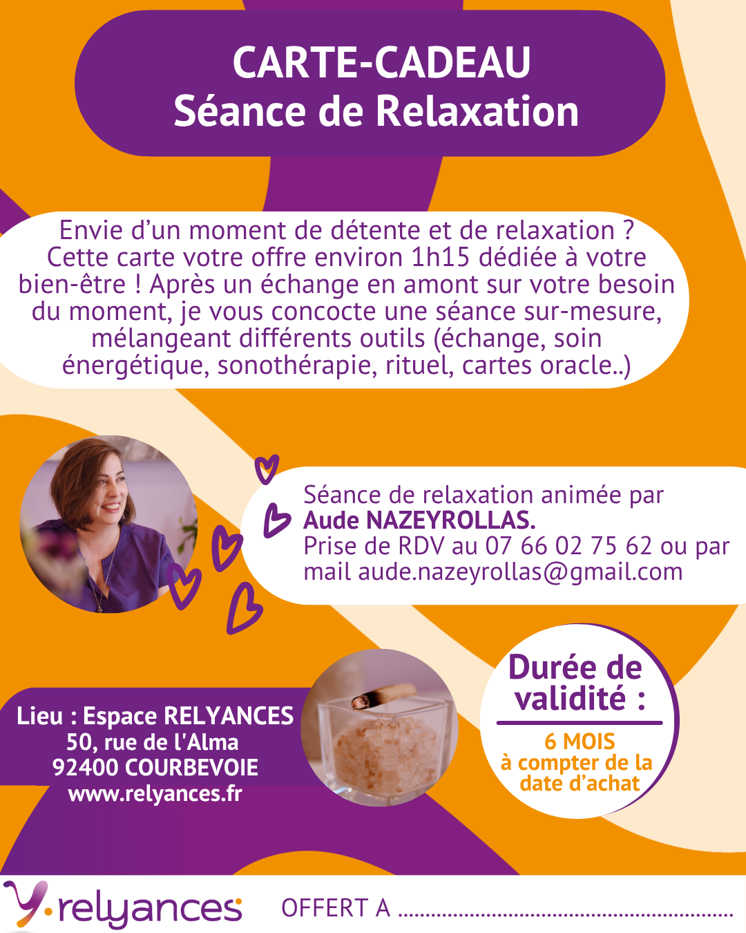 Carte-cadeau : Séance de relaxation