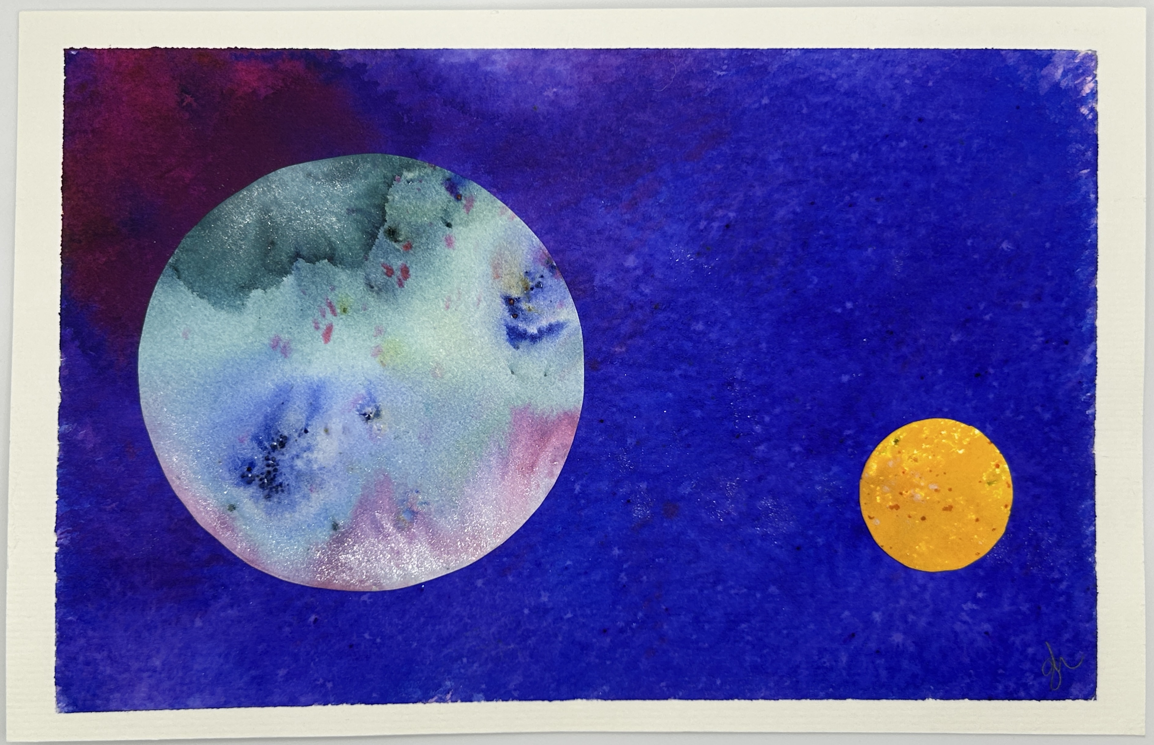 Abstract Watercolor Collage – Original Art #8 (June 17 2026)