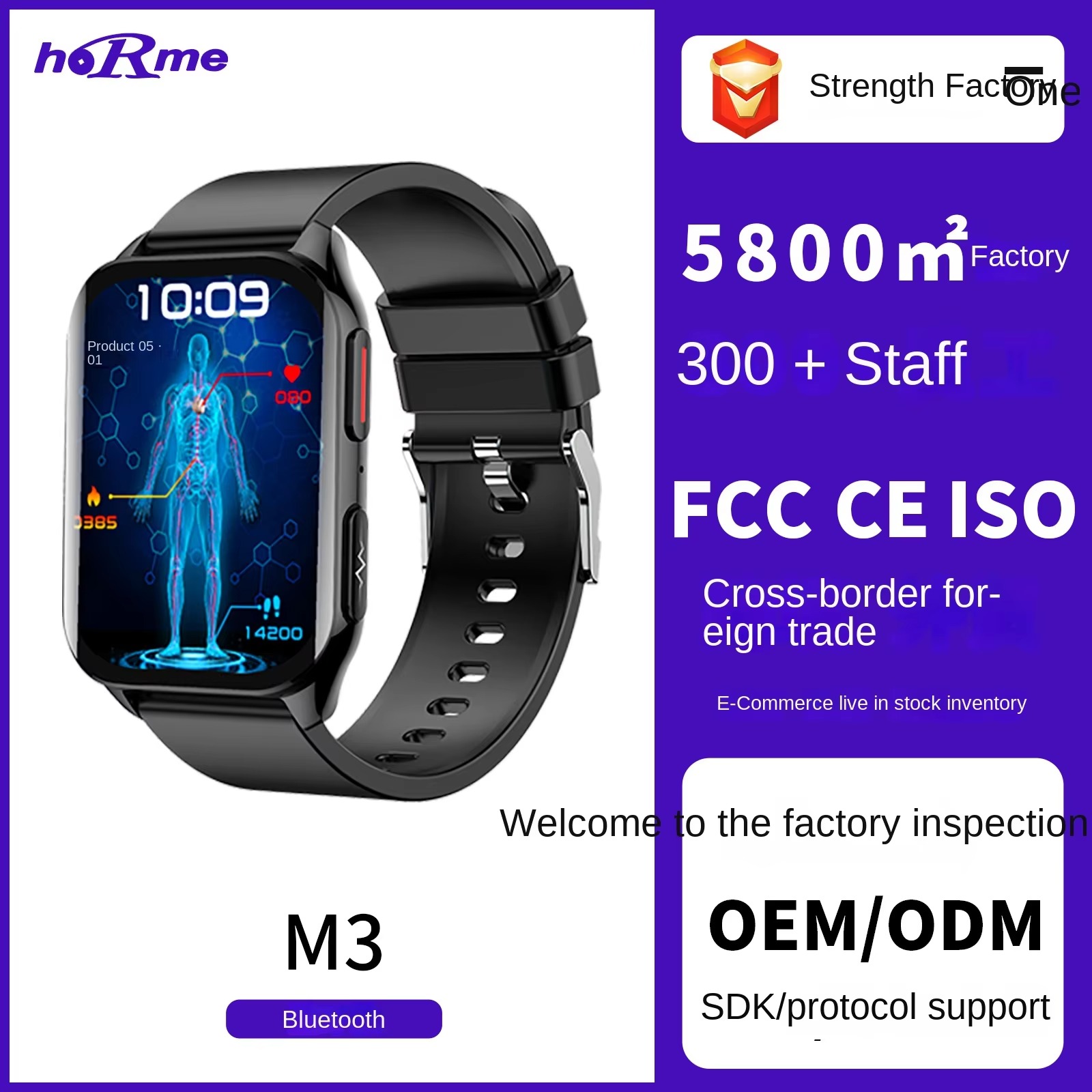 Smart Watch High Quality Fashion Long Standby Battery Waterproof Fitness Smart Watch