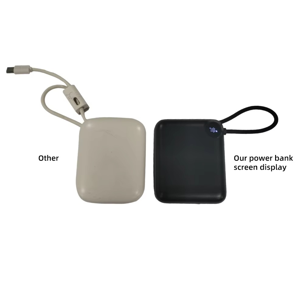 10000mah Power Bank 3C CE KC PSE for UL Certificated Portable Fast Charger Small Mini Logo High Key Chain
