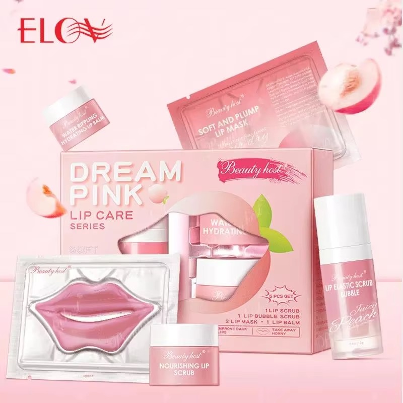 OEM Beauty and Personal Care Korean Style Good Lip Scrub Bubble Lip Care Set for Repairing Lip Skin