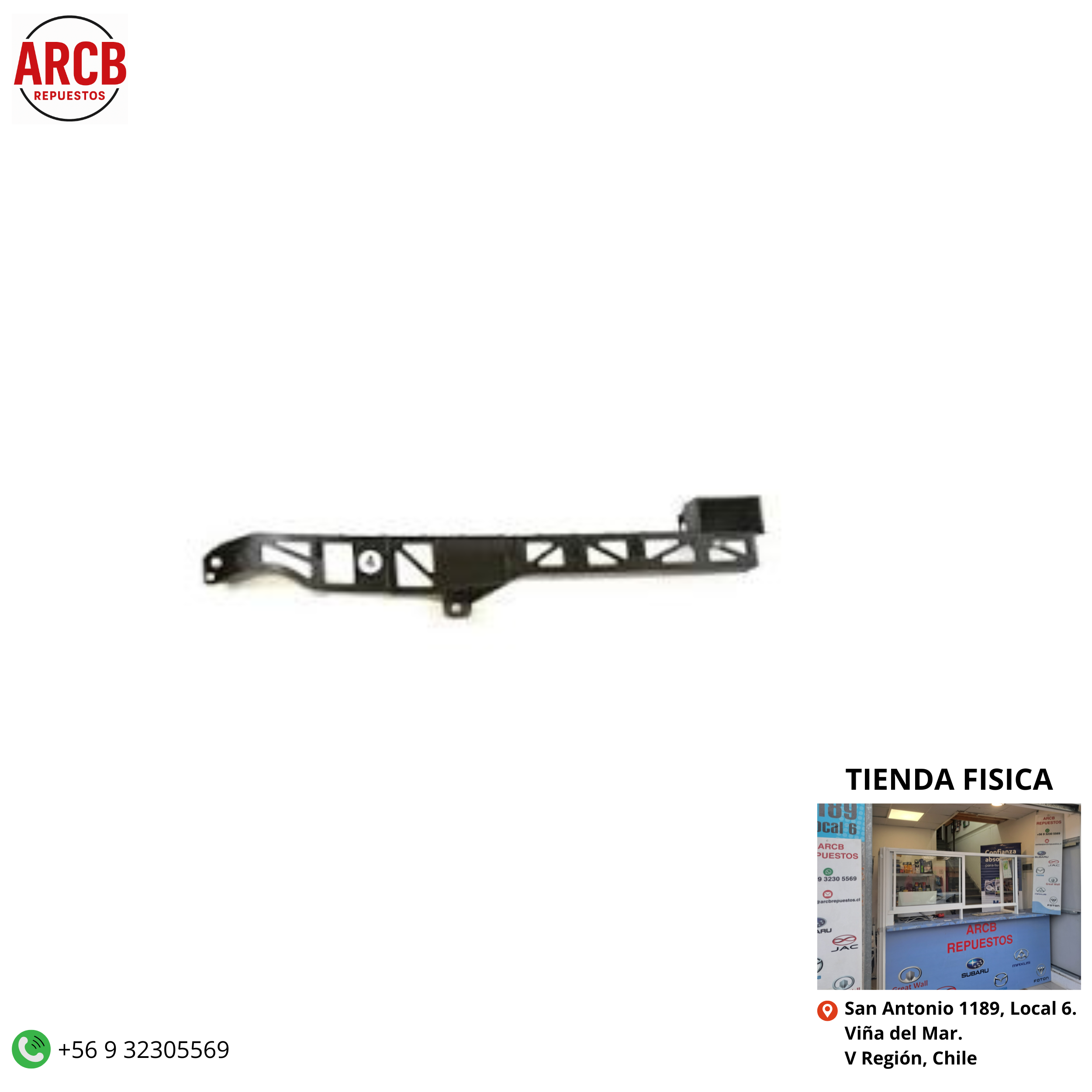 Soporte de parachoques delantero ORIGINAL Mazda 3 2004-2009 P/N BN8V-50-151B