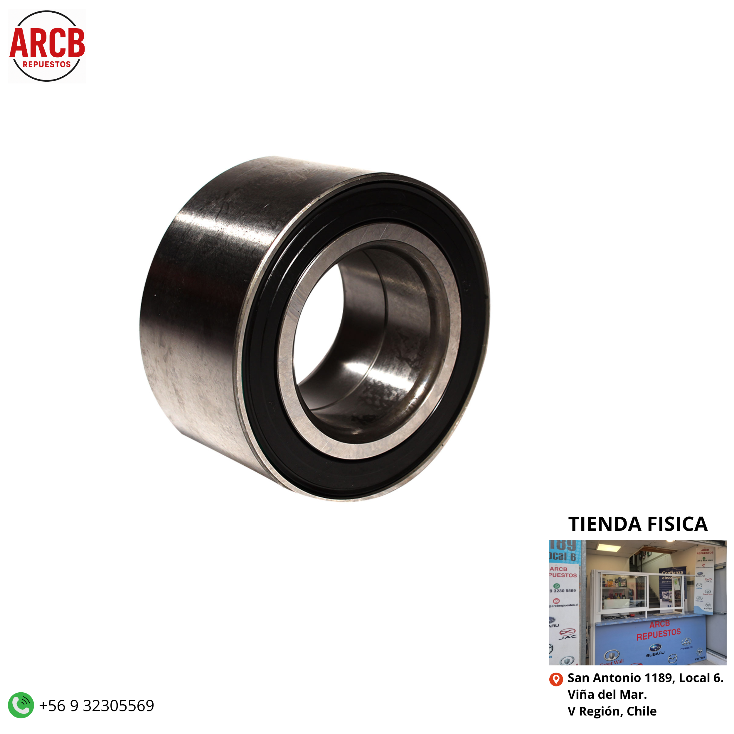 Rodamiento de rueda delantero con ABS Mazda 626 1993-2004, Mazda 3 2010-2014, Mazda 3R 2010-2014, Mazda 5 2011-2016, Mazda 6 2008-2014 P/N BP42-33-047