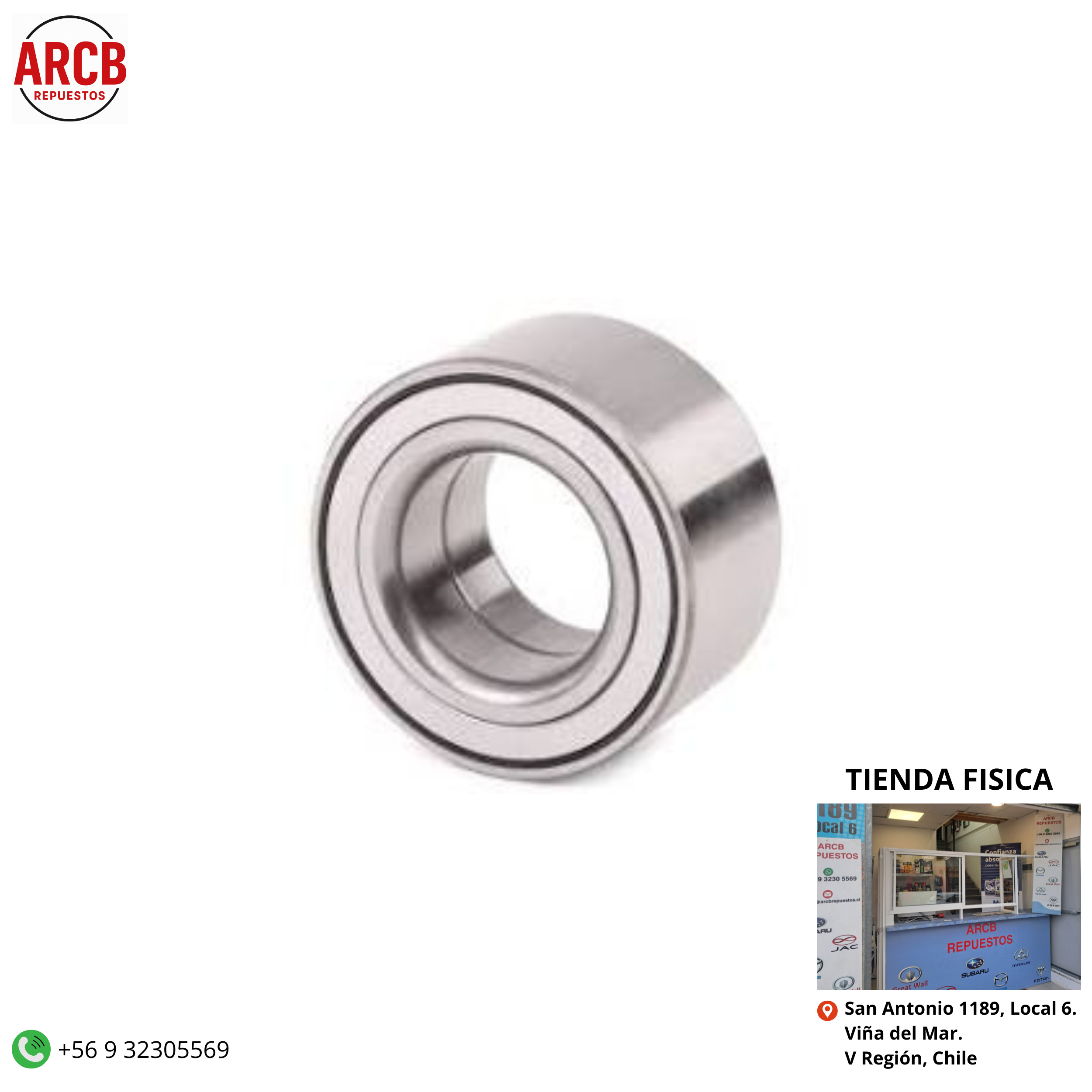 Rodamiento maza delanetra Mazda 2 2008-2015 Mazda Demio 2003-2007 Ford Fiesta 2011-2020 Ford Ecosport 2003-2018 P/N 2S61-1215-BD