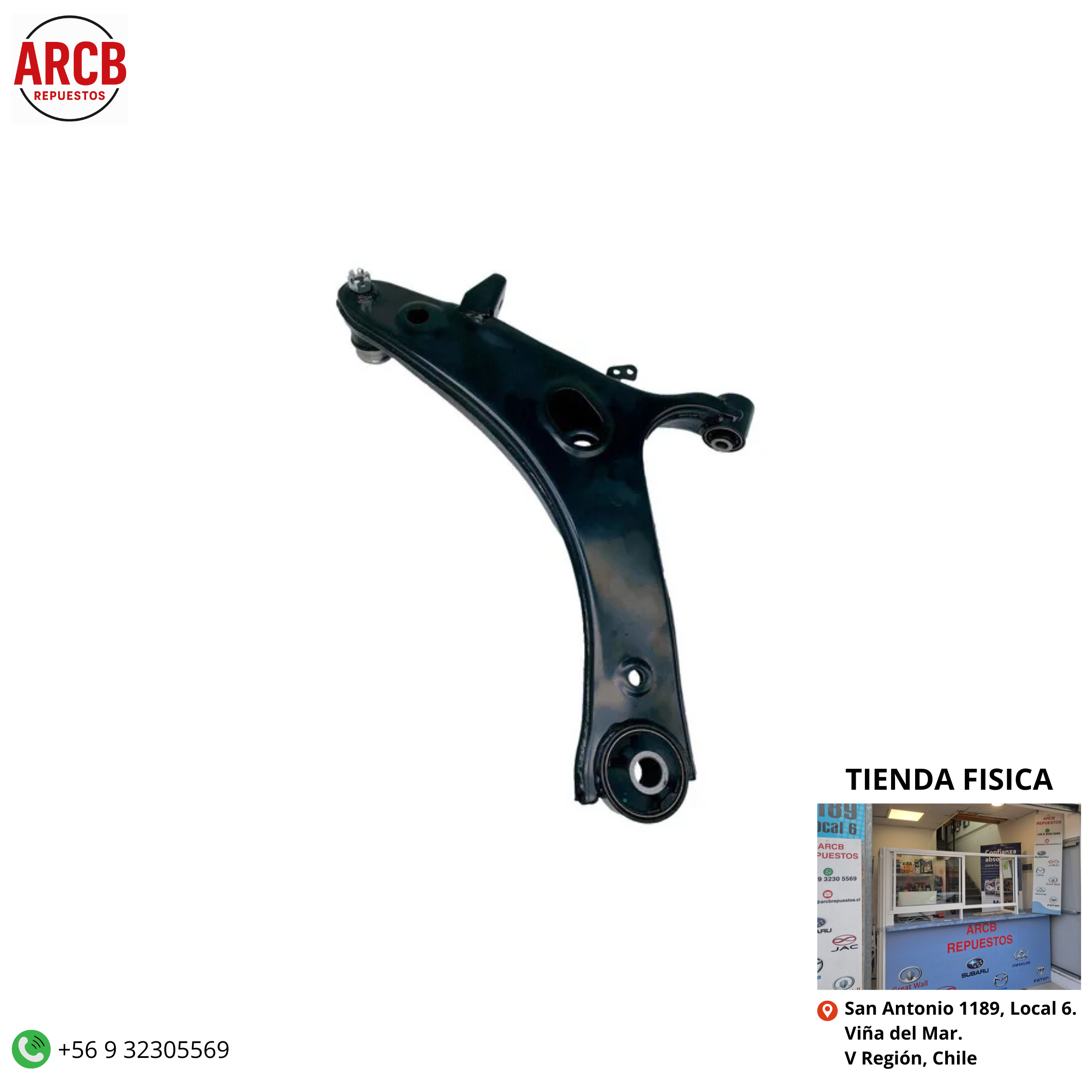 Bandeja de suspensión derecha Subaru XV 2013-2017 P/N 20202-FJ040