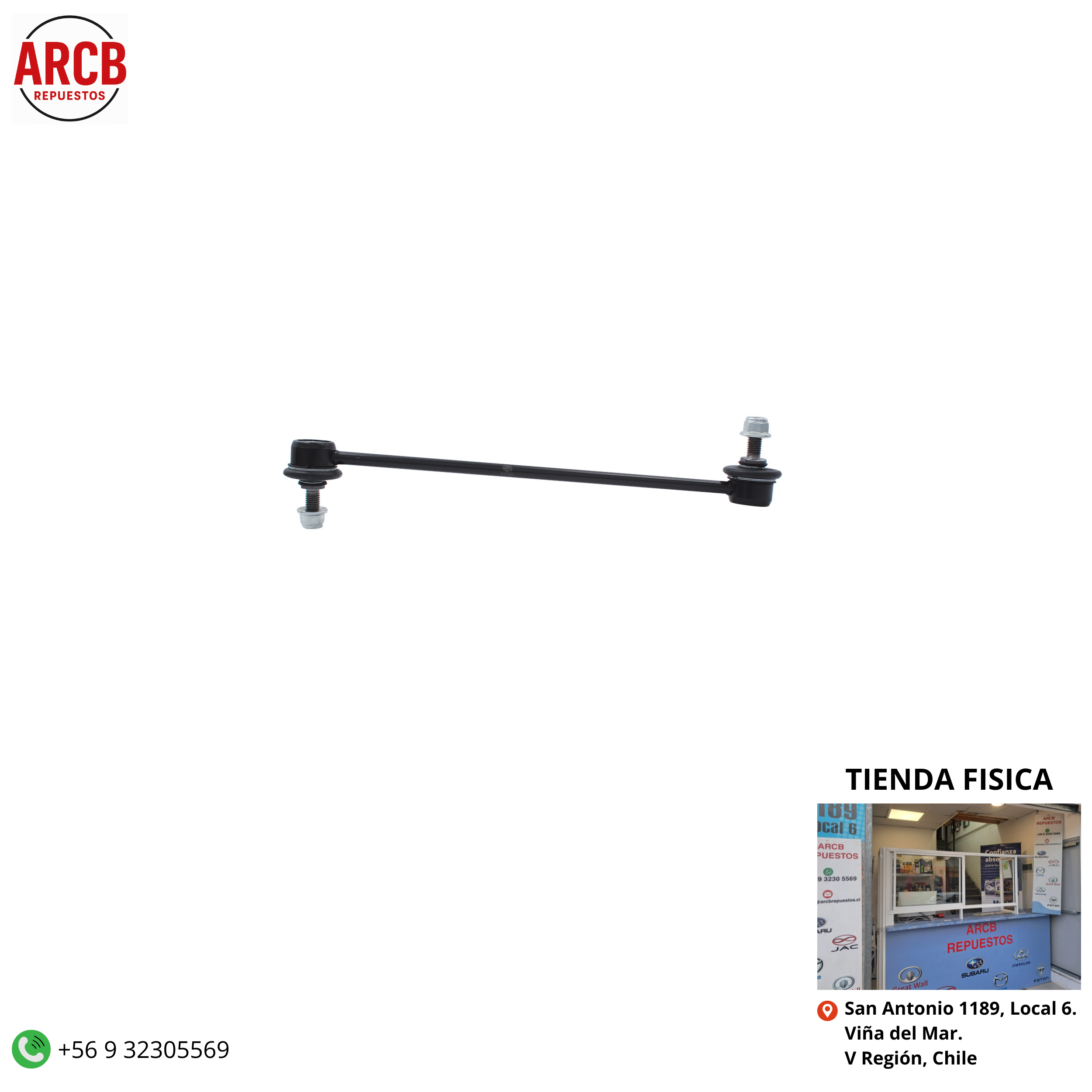 Bieleta de suspensión, derecha / izquierda, Mazda 3, Mazda 3R , Mazda 5, 2004 - 2009 P/N BP4K-34-170