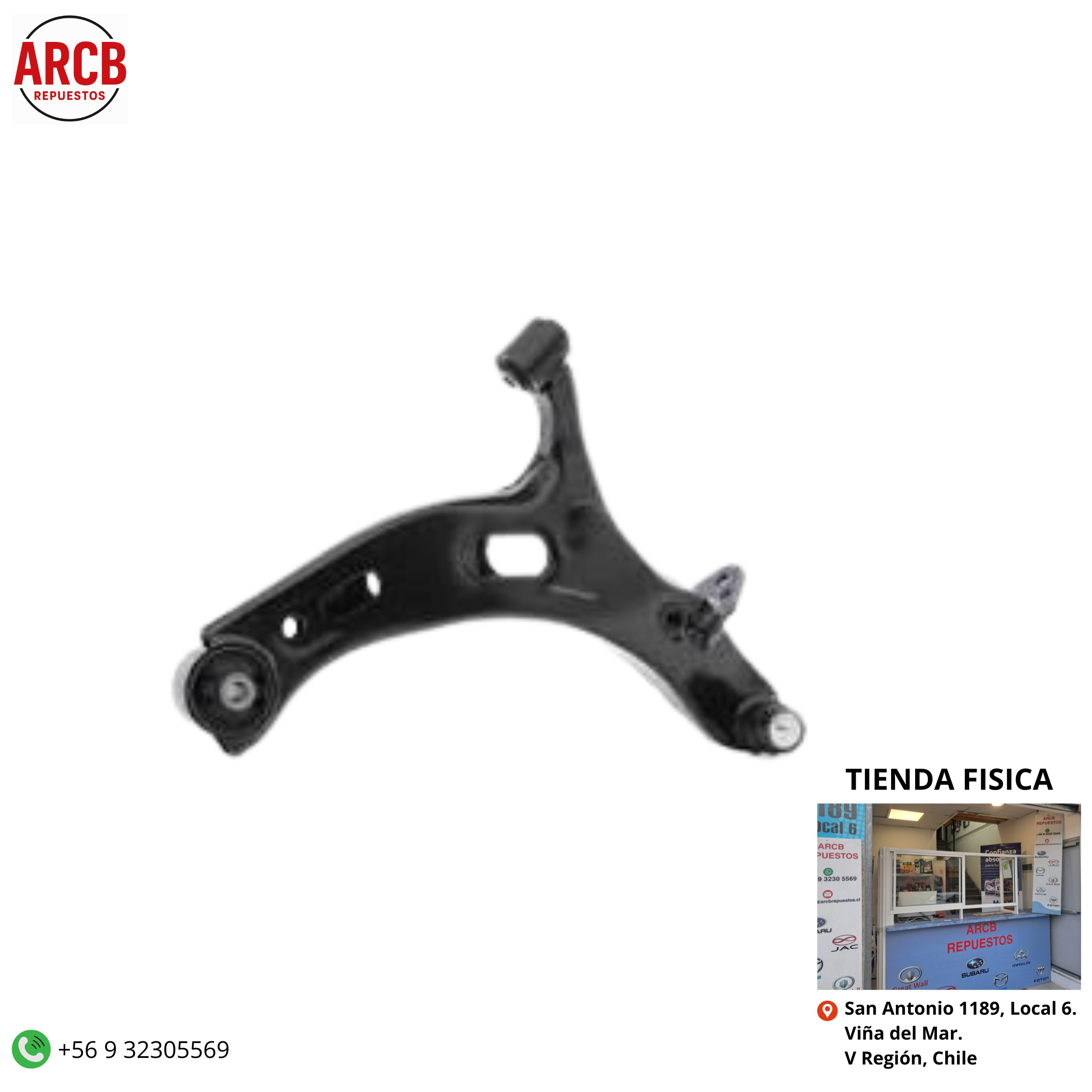 Bandeja de suspensión derecha Subaru XV 2018-2021 P/N 20202-FLO50