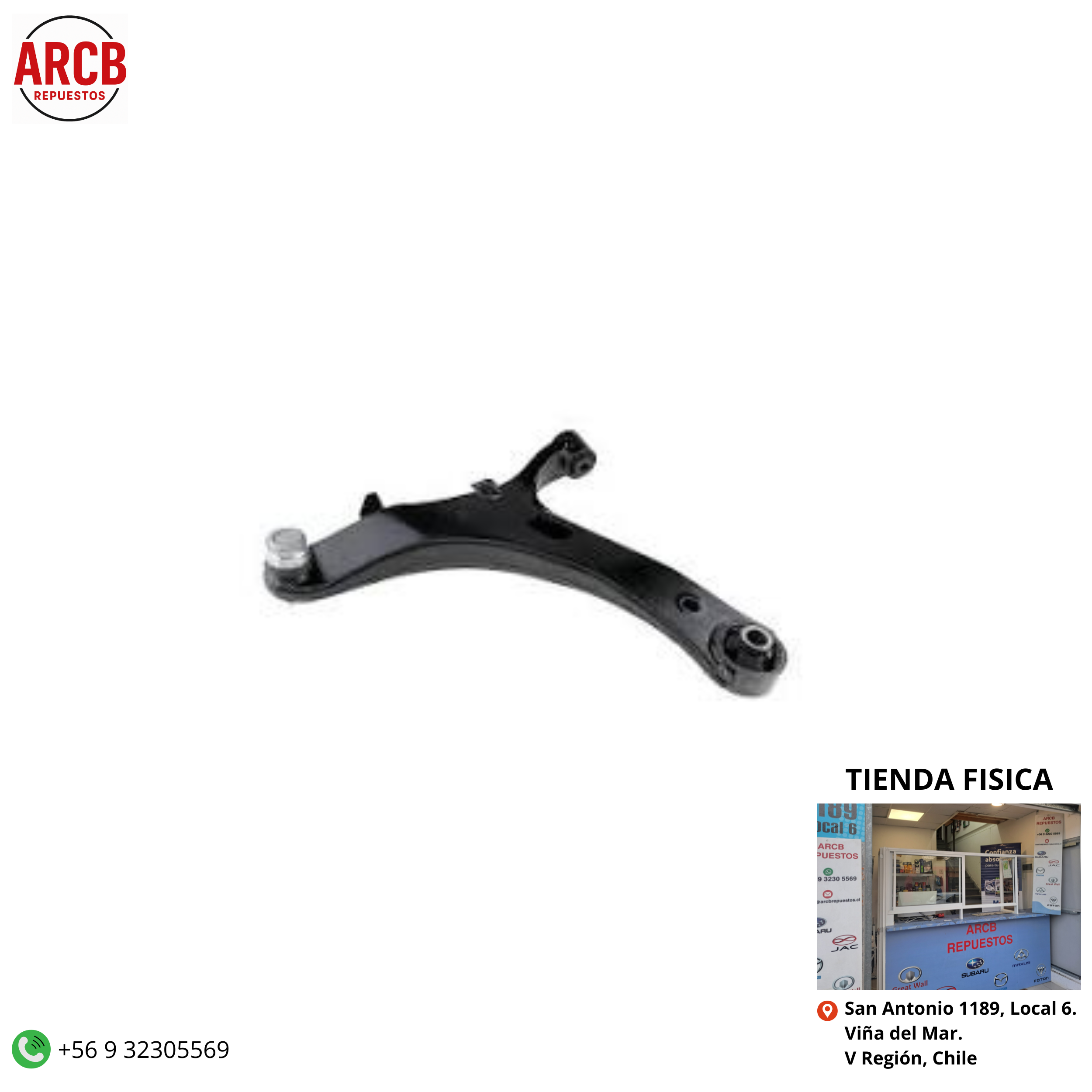 Bandeja de suspensión delantera izquierda Subaru Impreza 2008-2023, Subaru Legacy 2005-2009, Subaru XV 2010-2012 P/N 20202-AG190
