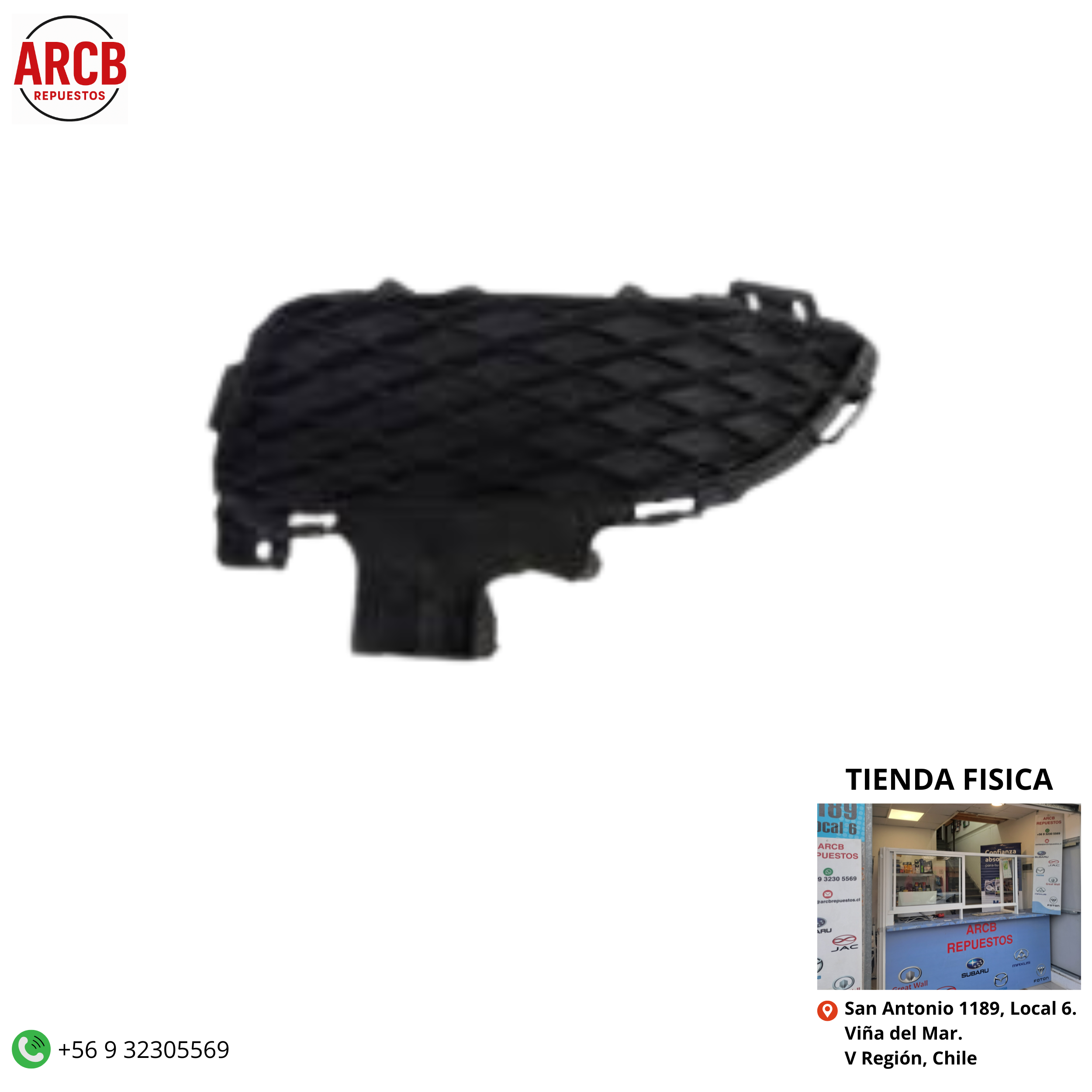 Tapa de parachoques delantero izquierdo Mazda 3 2004-2009 P/N BN8V-50-C21