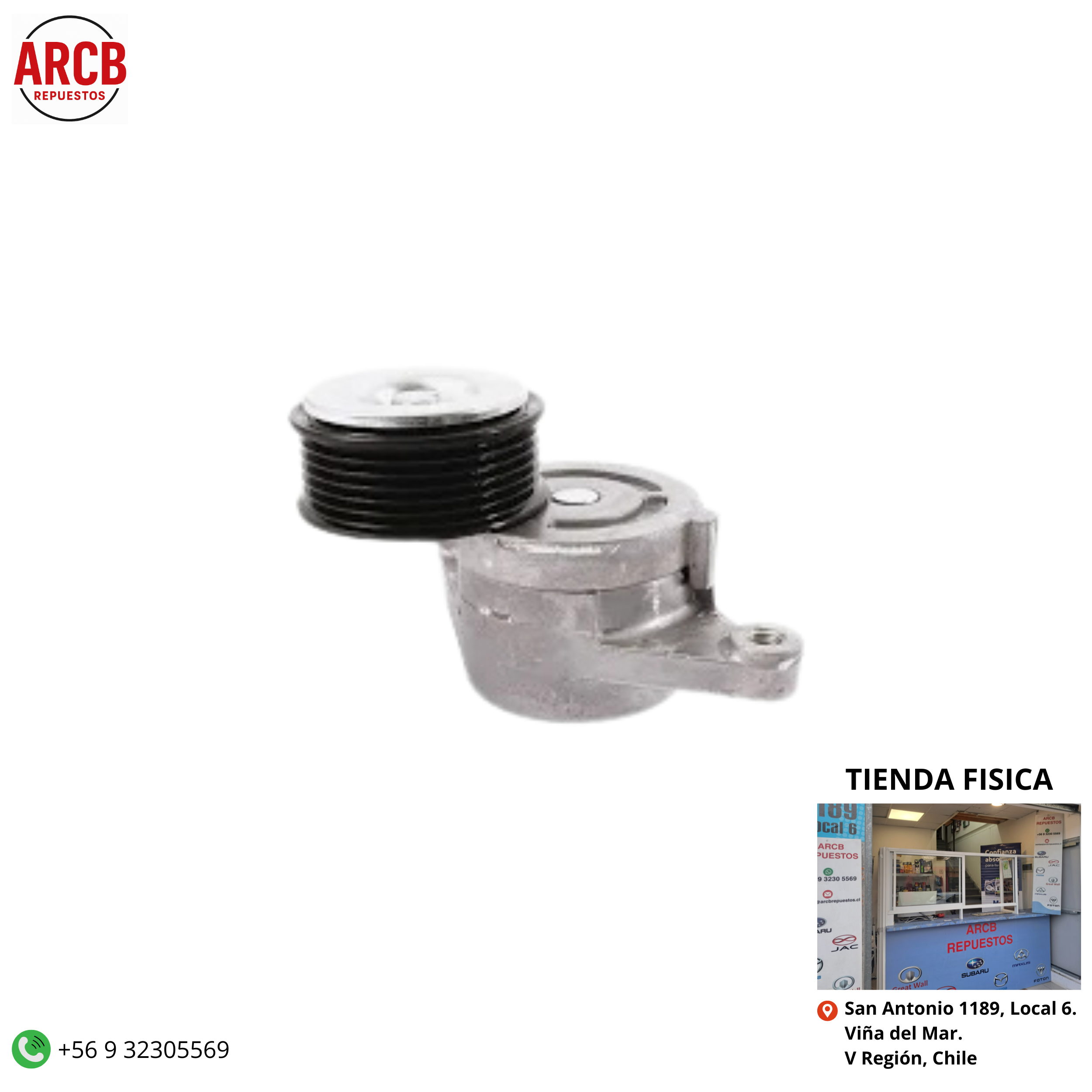 Tensor de correa alternador Mazda 2 2008-2015 Mazda 3 2015-2019