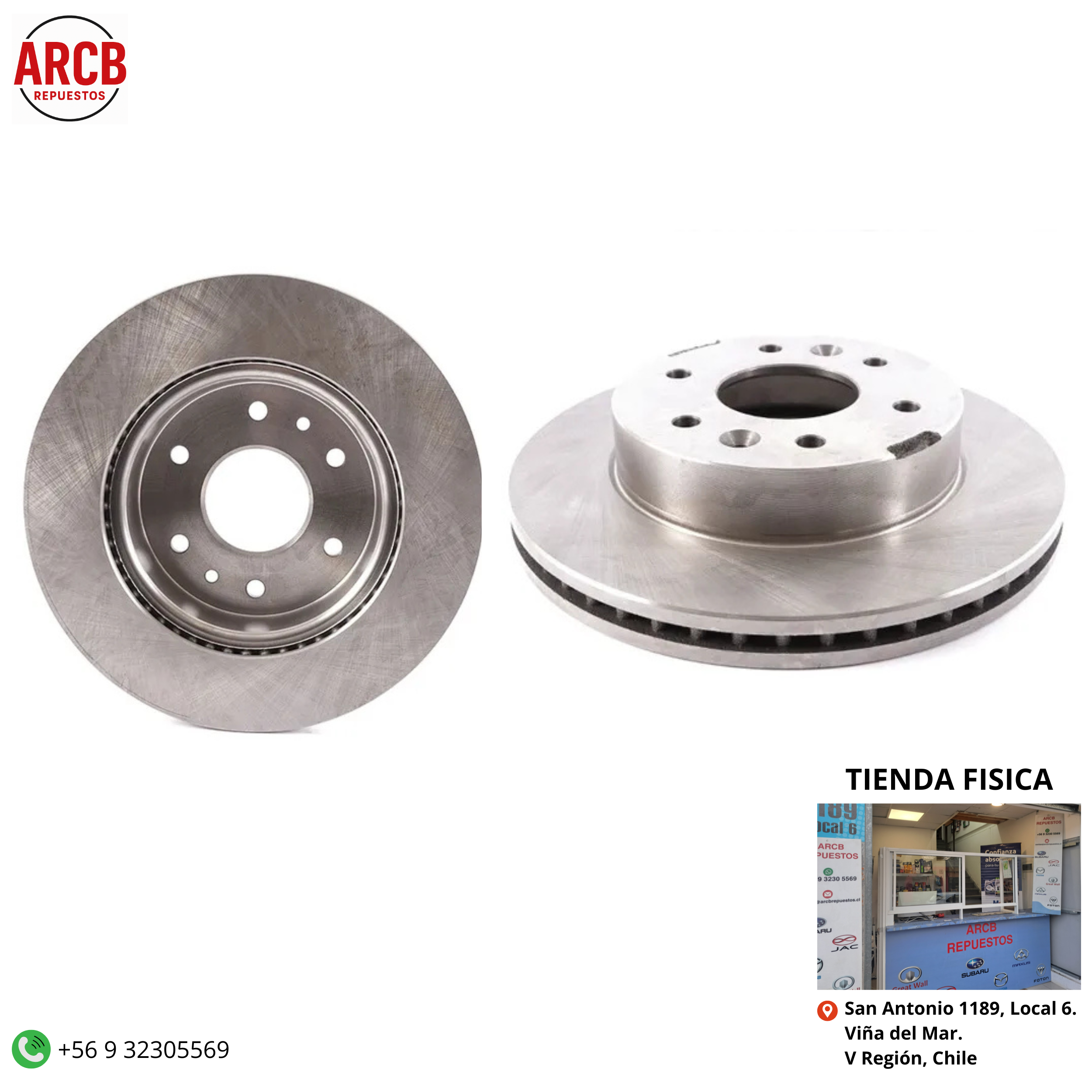 Discos de freno delanteros Maxus t 60 2.8 2.0