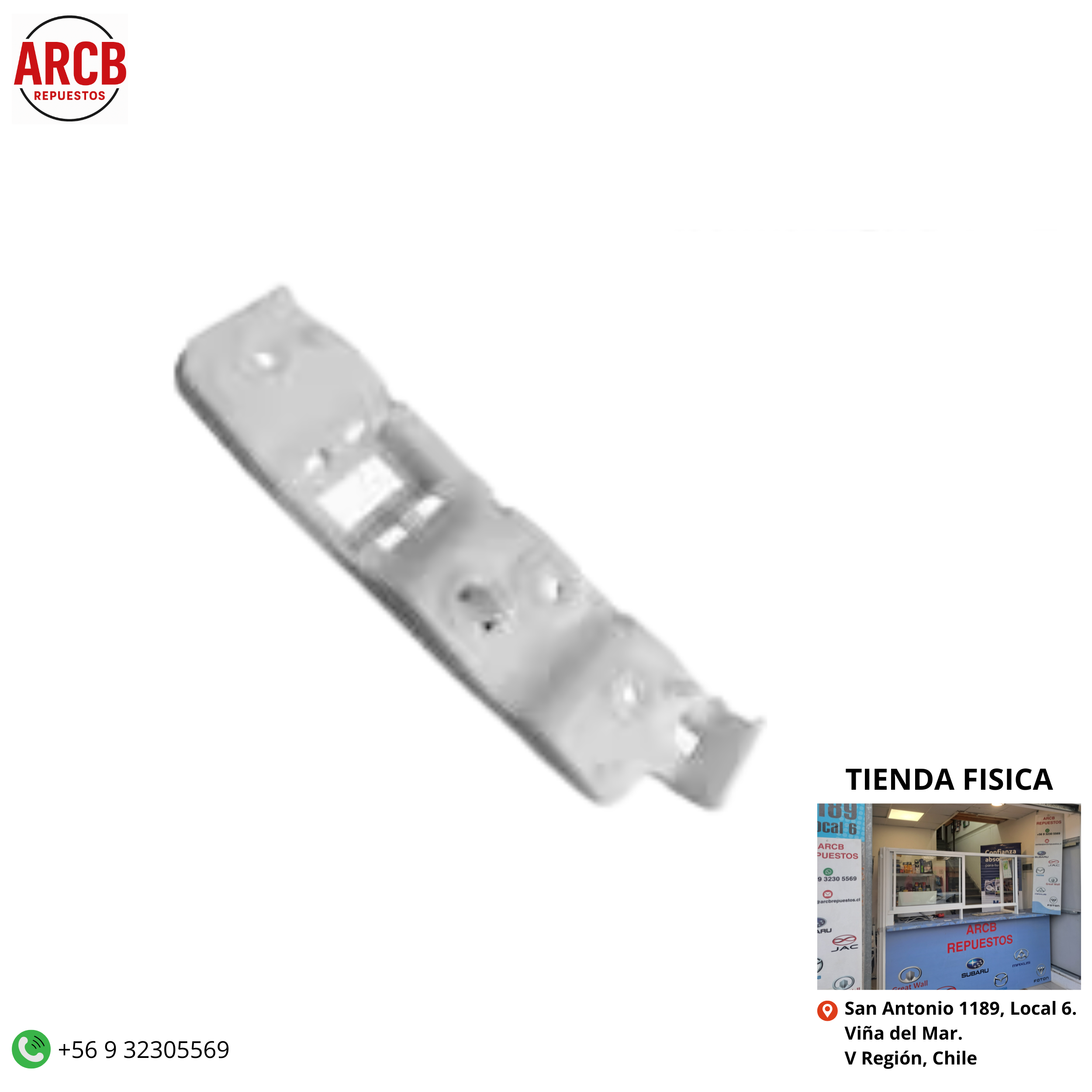 Soporte de parachoques menzula o guia de parachoque derecha Maxus T60 2.8 2.0