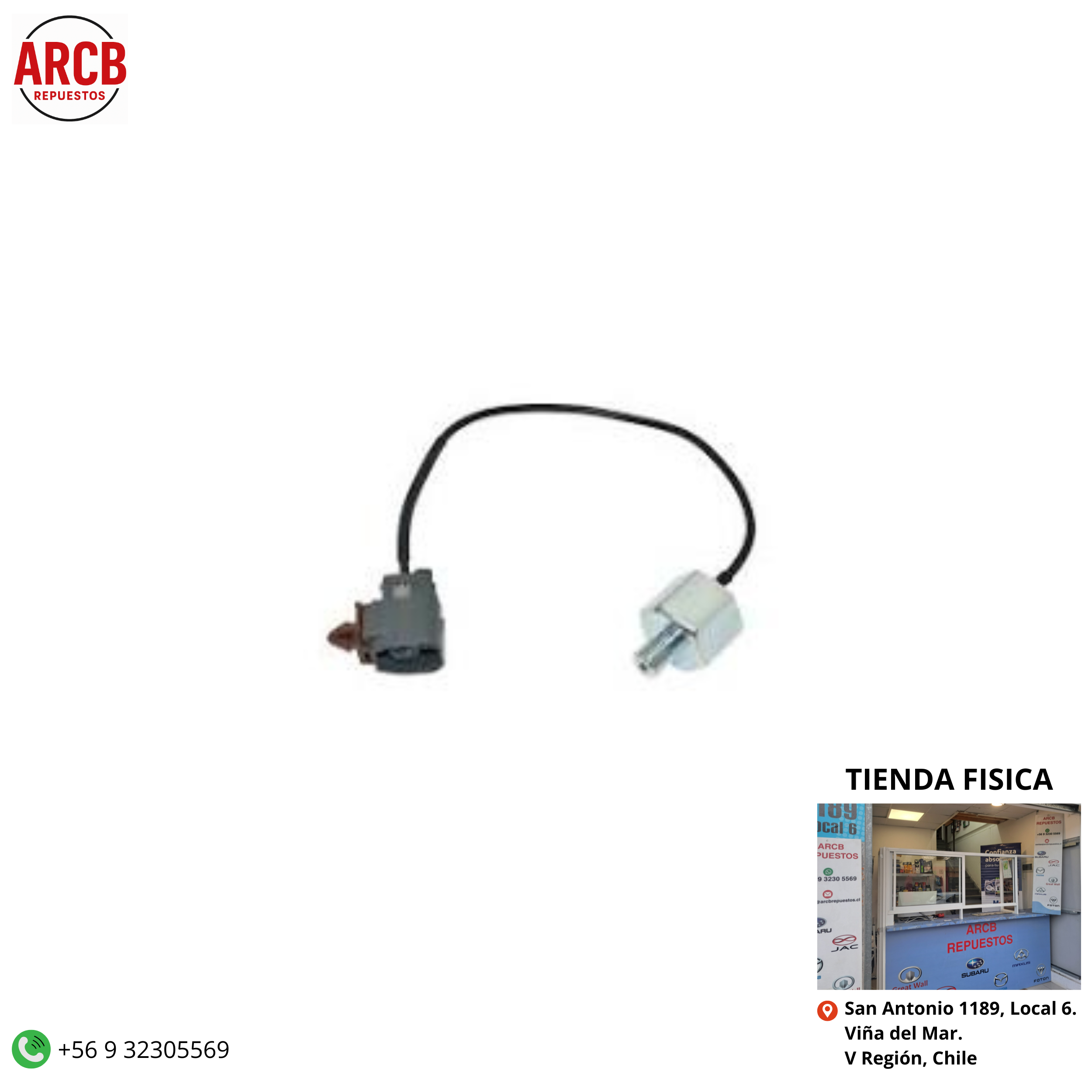 Sensor de golpeteo (knock) Mazda 323 1999-2004 Mazda 323 F 1999-2014 P/N FP39-18-921