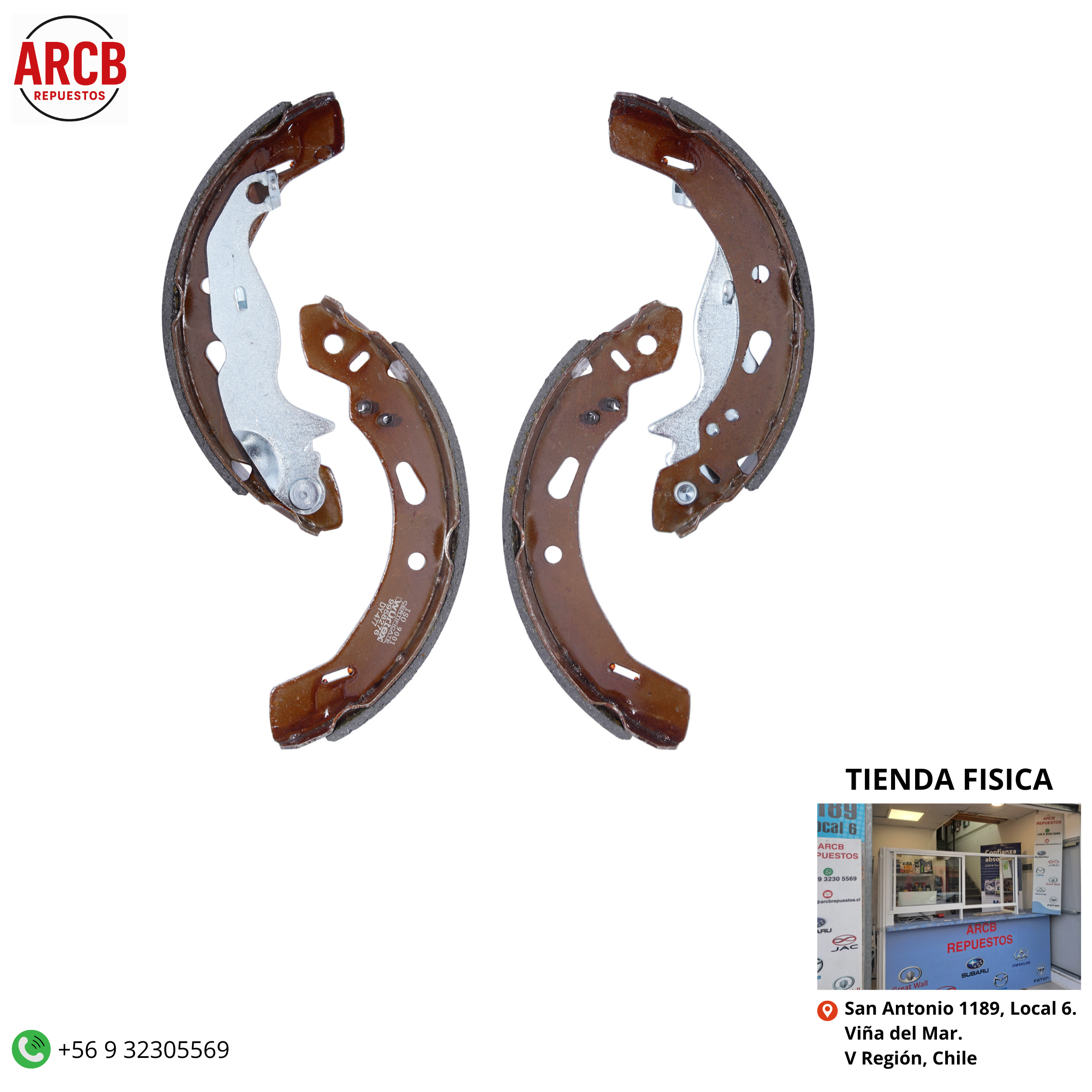 Balatas de freno traseras para Mazda 2 2008-2020 Ford Fiesta 2011-2016 P/N DFY1-26-38Z