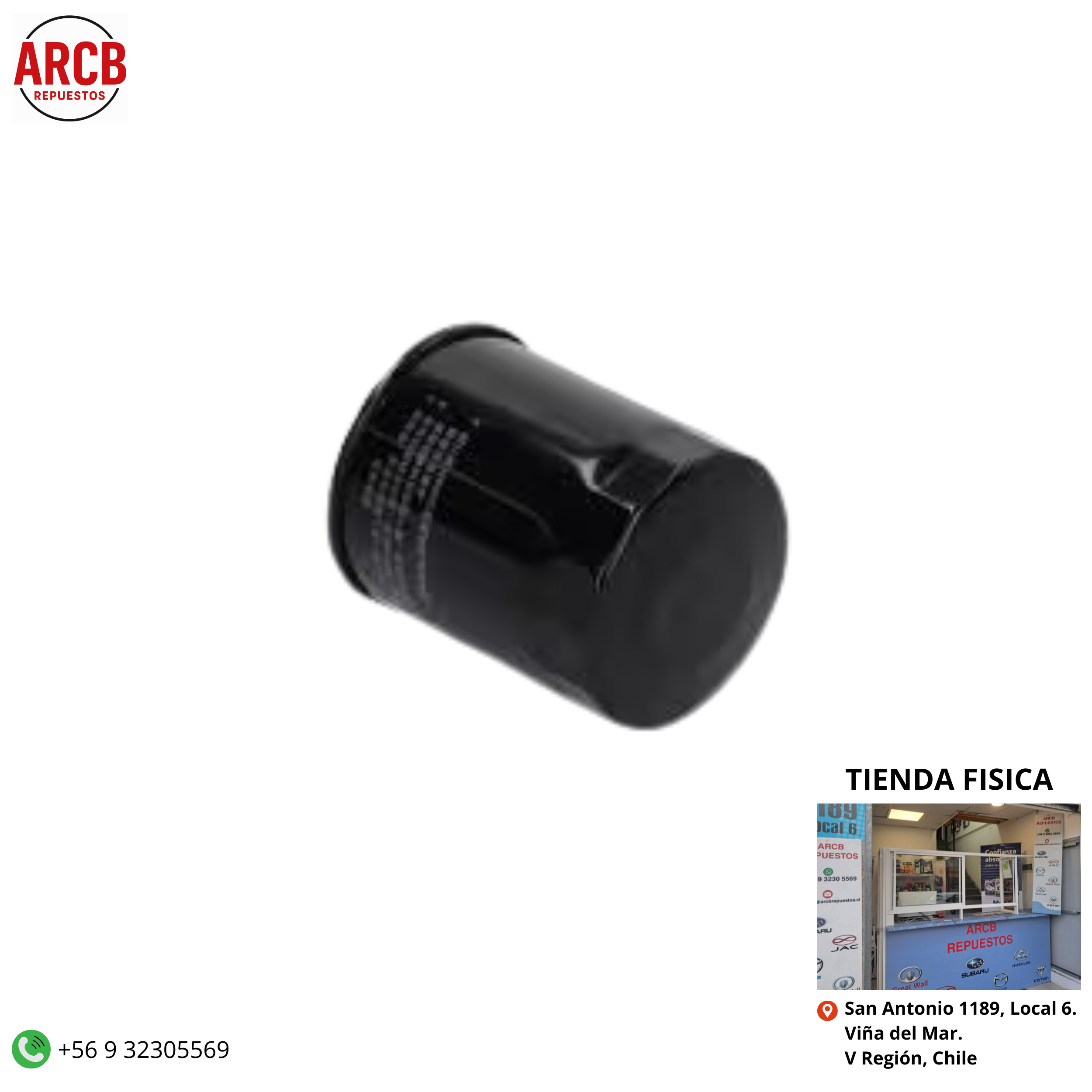 Filtro de aceite Foton TM3 1.5cc DAM 1.5R