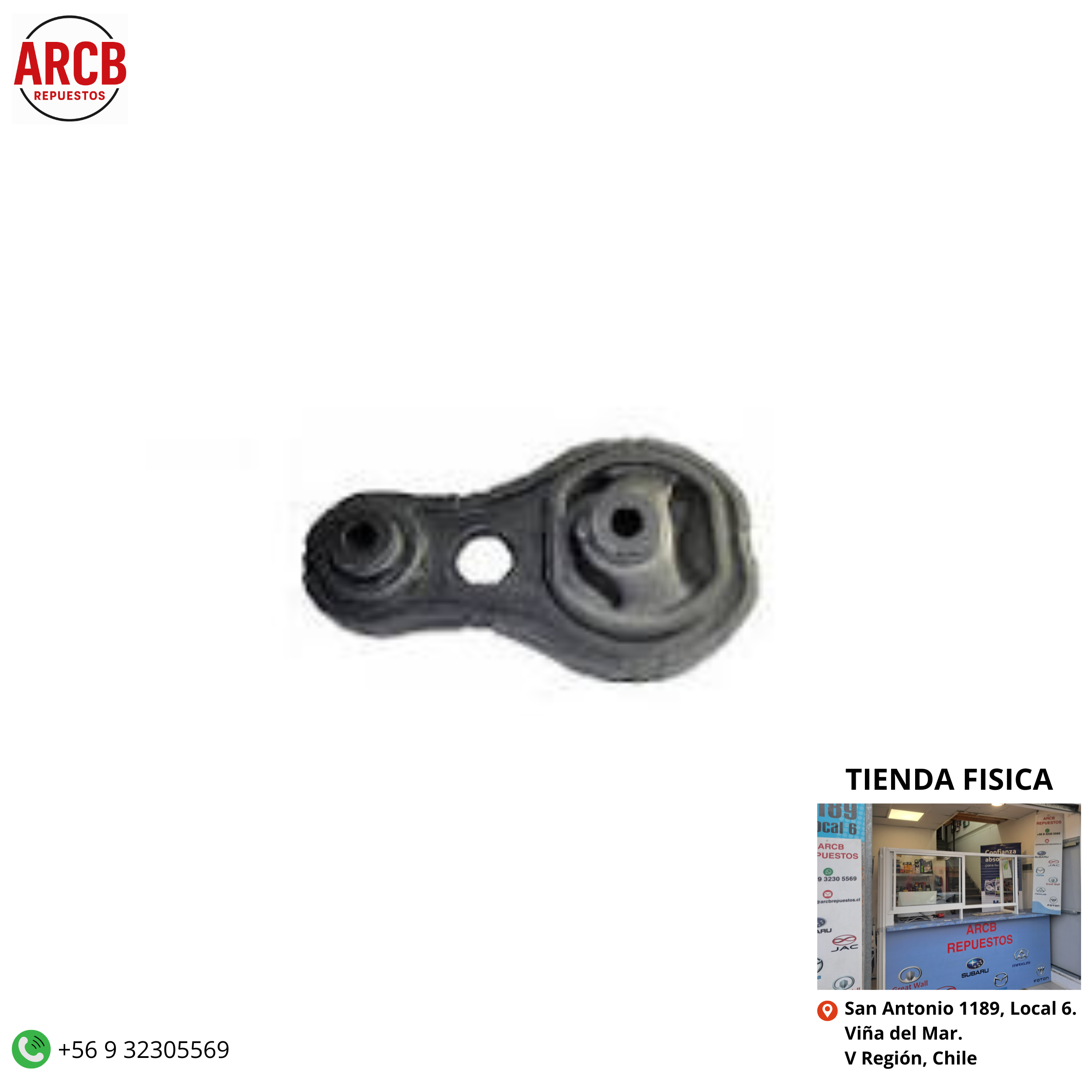 Soporte de motor trasero Mazda 2 2008-2015 P/N DL34-39-040