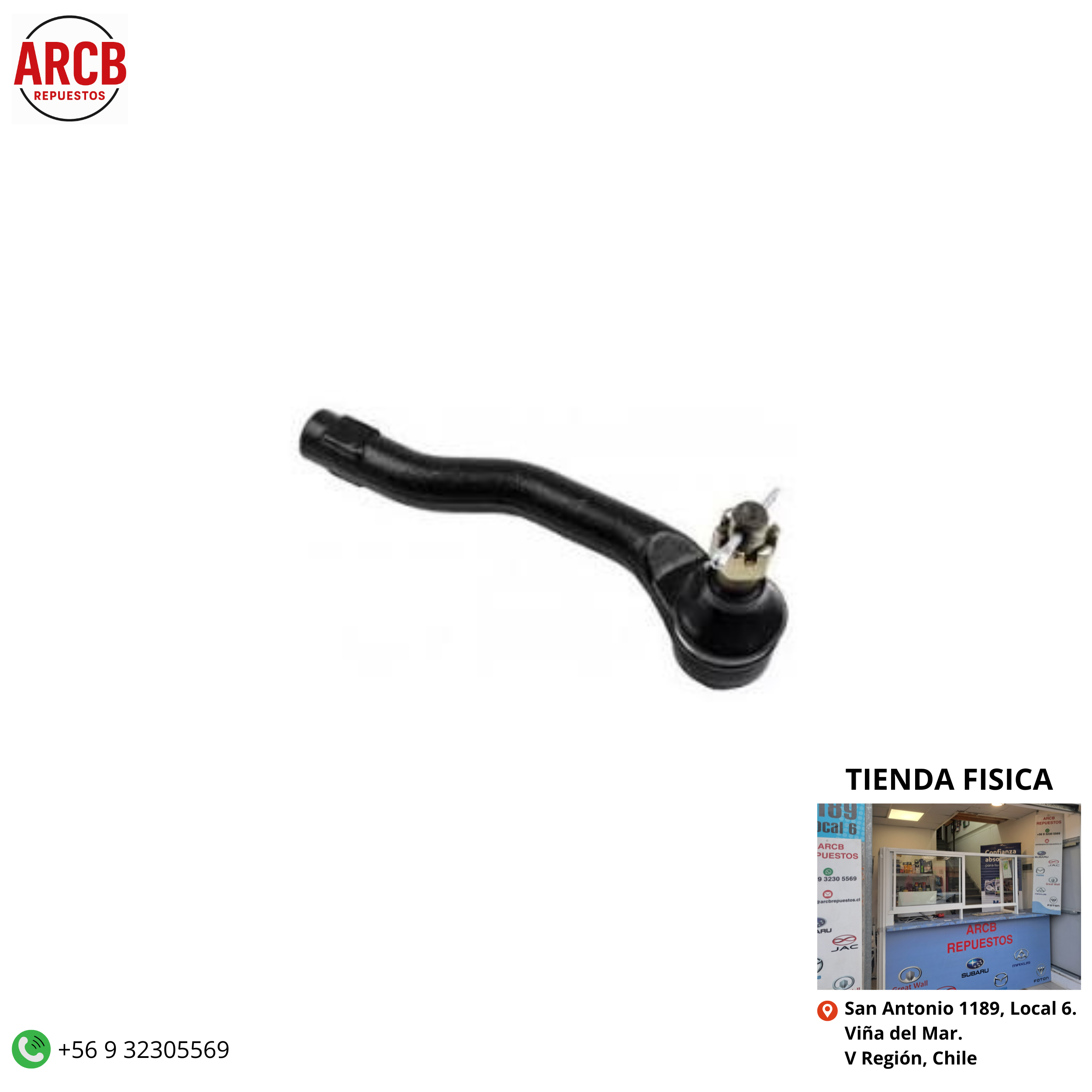 Terminal de dirección derecho Mazda 2 2008-2015 P/N D651-32-280