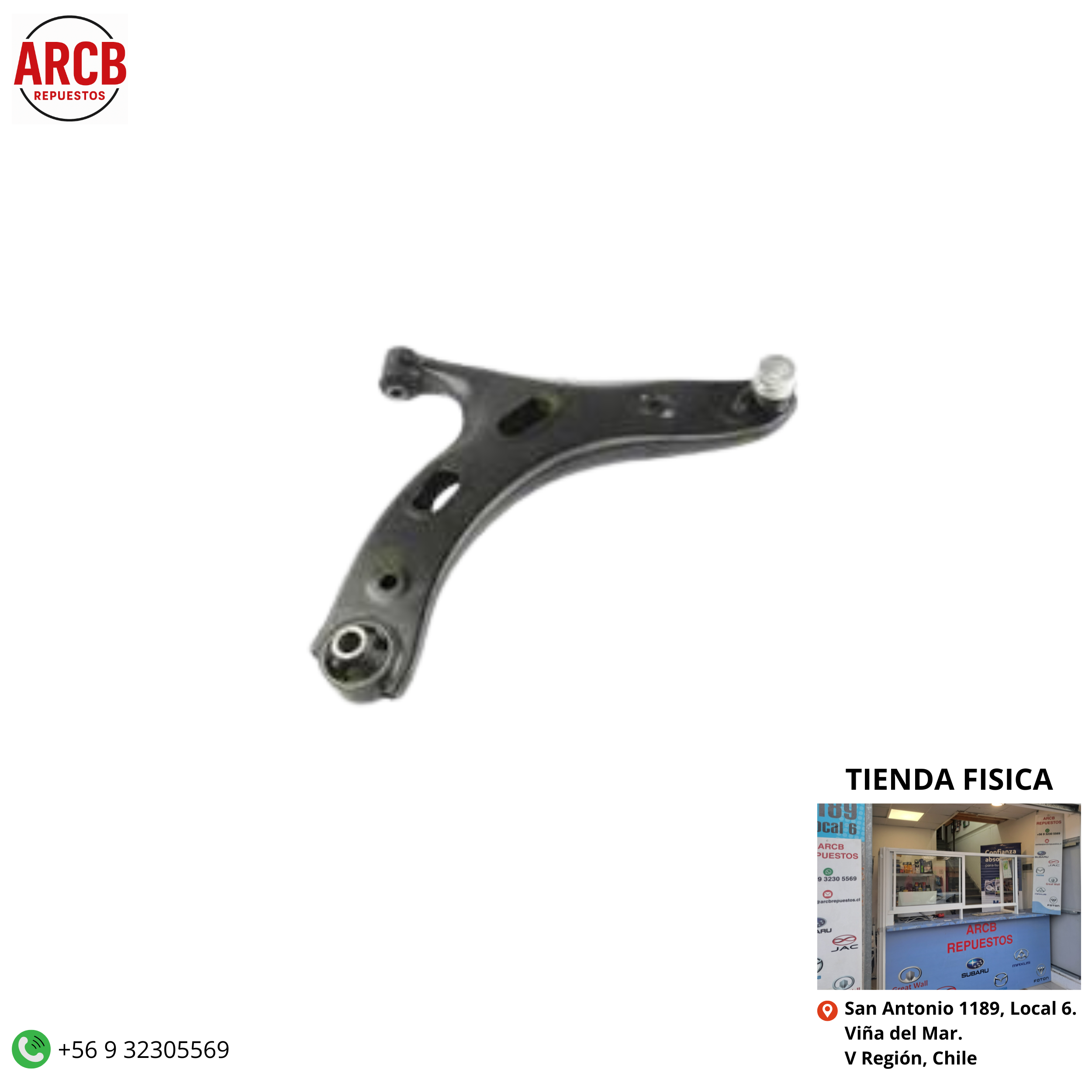 Bandeja de suspensión derecha Subaru XV 2018-2021 P/N 20202-FL040