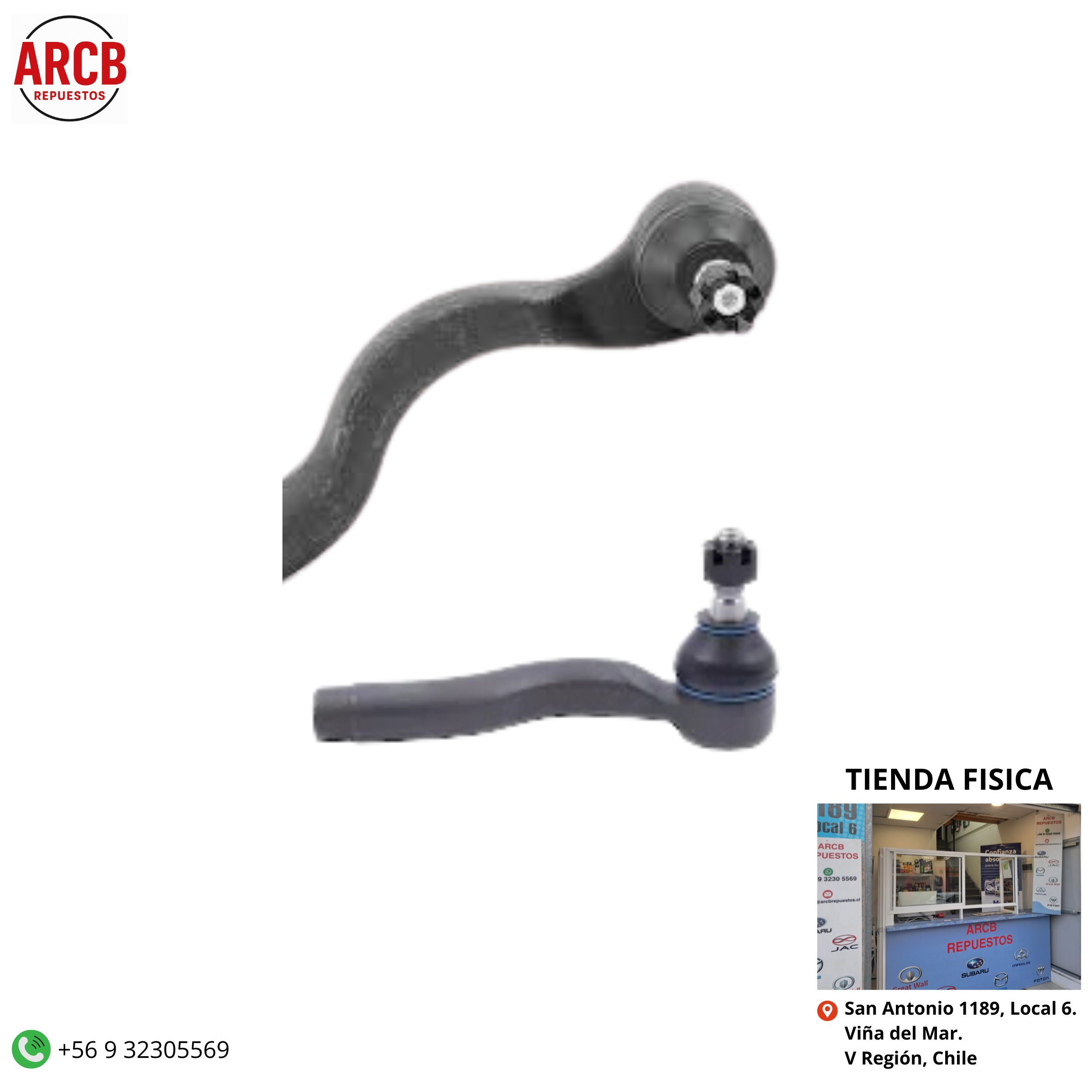 Terminal de dirección DERECHO Mazda 3 2015-2019 , Mazda 6 2015-2019