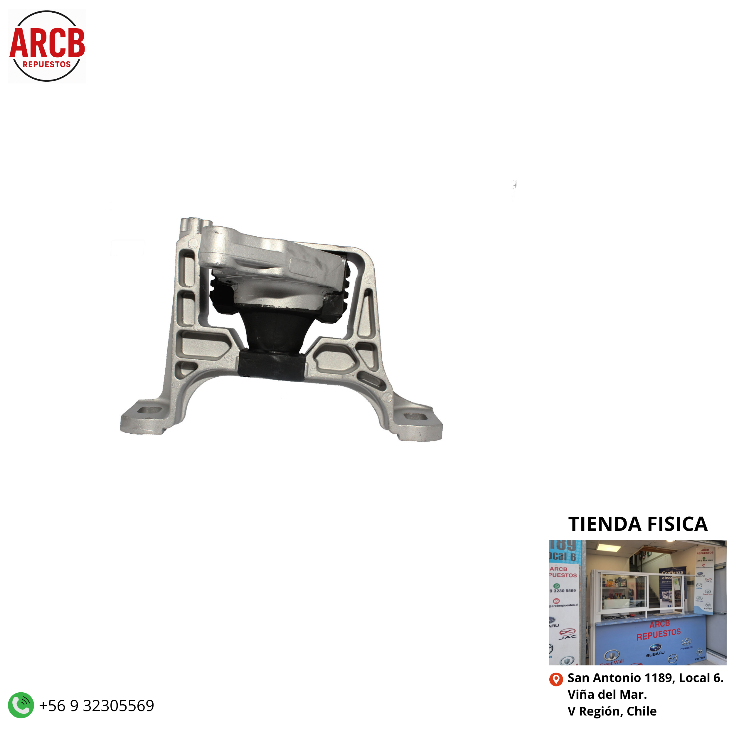 Soporte de motor derecho Mazda 3 2010-2014 P/N B38M-39-060