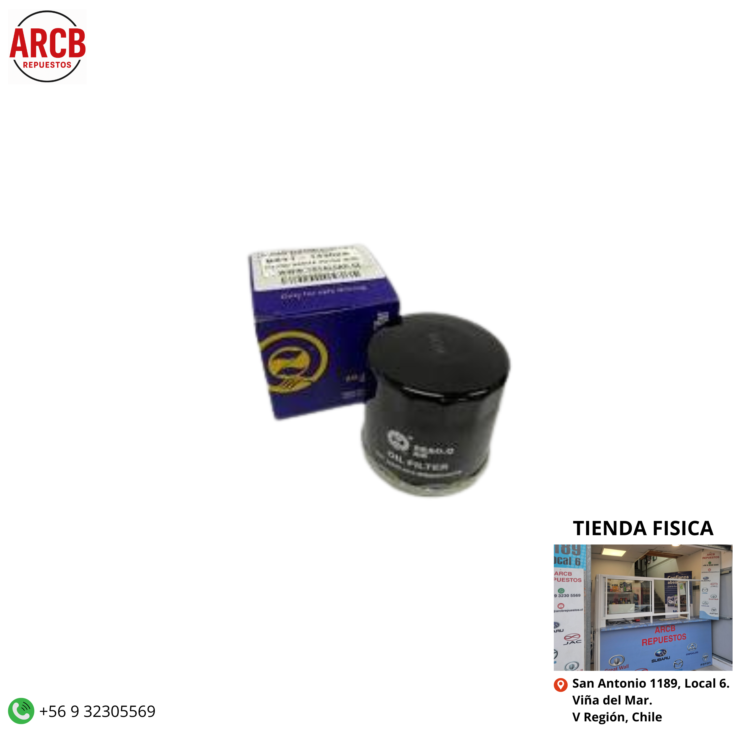 Filtro de aceite Foton Midi Cargo 1.3 Truck 1.3