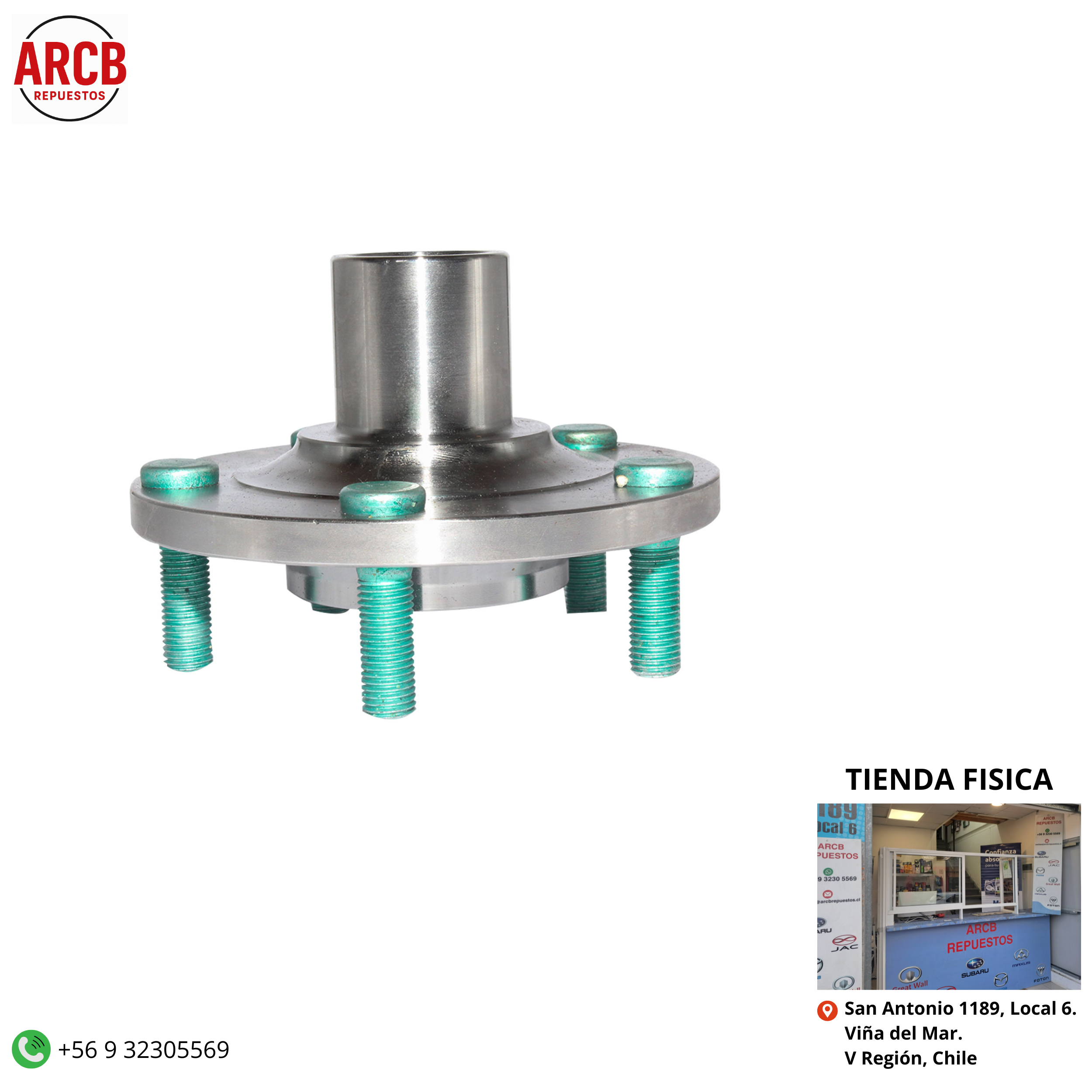 Maza de rueda delantera sin rodamiento Mazda 3 2010-2014 P/N BP4L-33-060