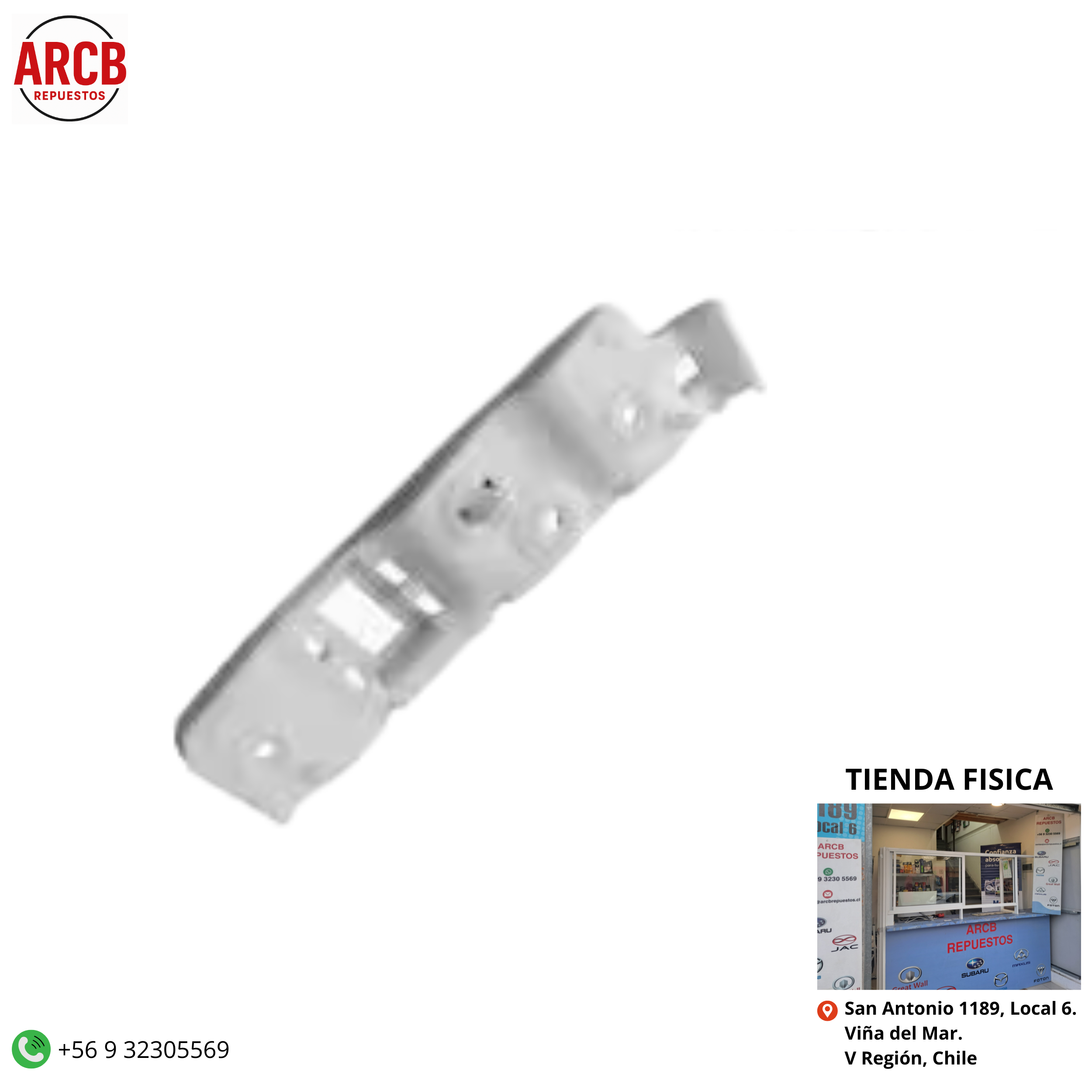 Soporte de parachoques menzula o guia de parachoque izquierda Maxus T60 2.8 2.0