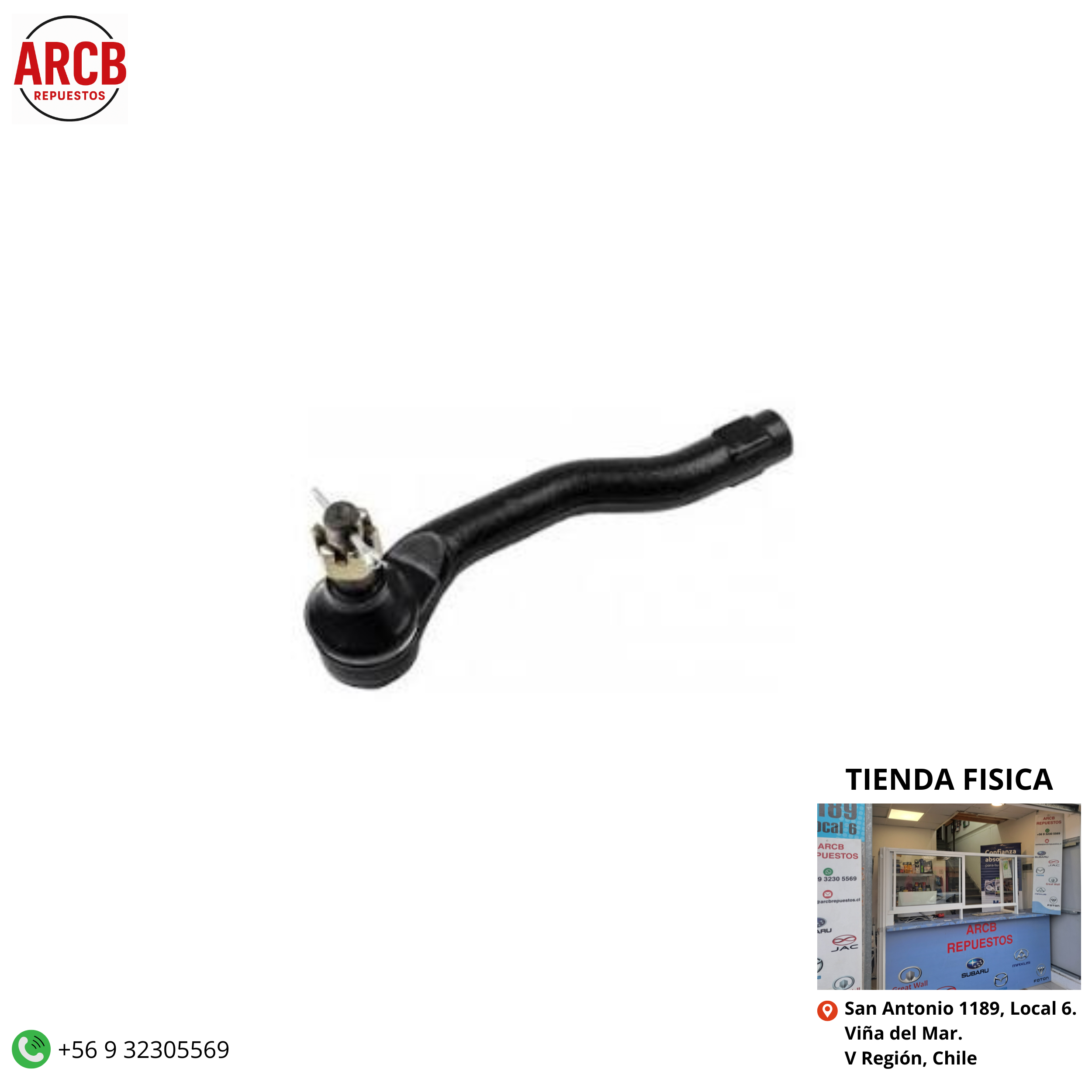 Terminal de dirección izquierdo Mazda 2 2008-2015 P/N D651-32-290