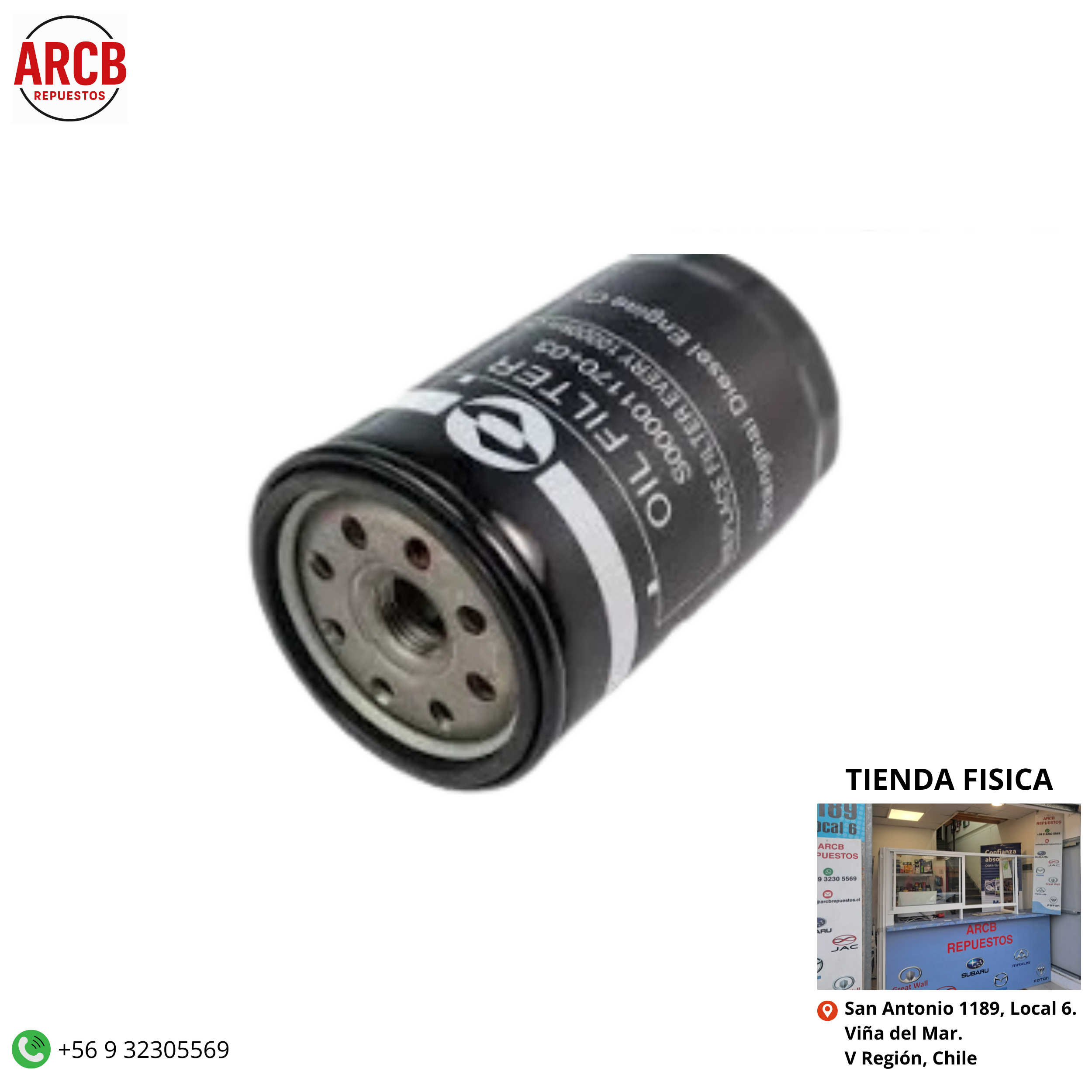 Filtro de aceite Maxus T60 2.8